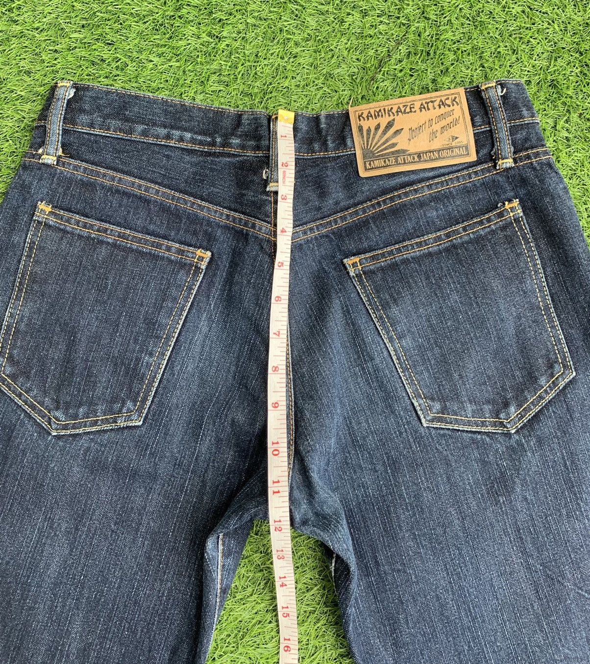 Japanese Brand Kamikaze Attack Japan Original Flare Denim Size US 30 / EU 46 - 13 Thumbnail