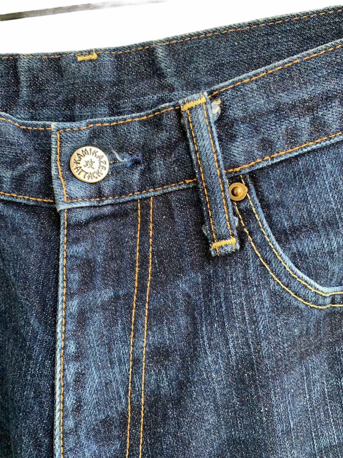 Japanese Brand Kamikaze Attack Japan Original Flare Denim Size US 30 / EU 46 - 7 Thumbnail