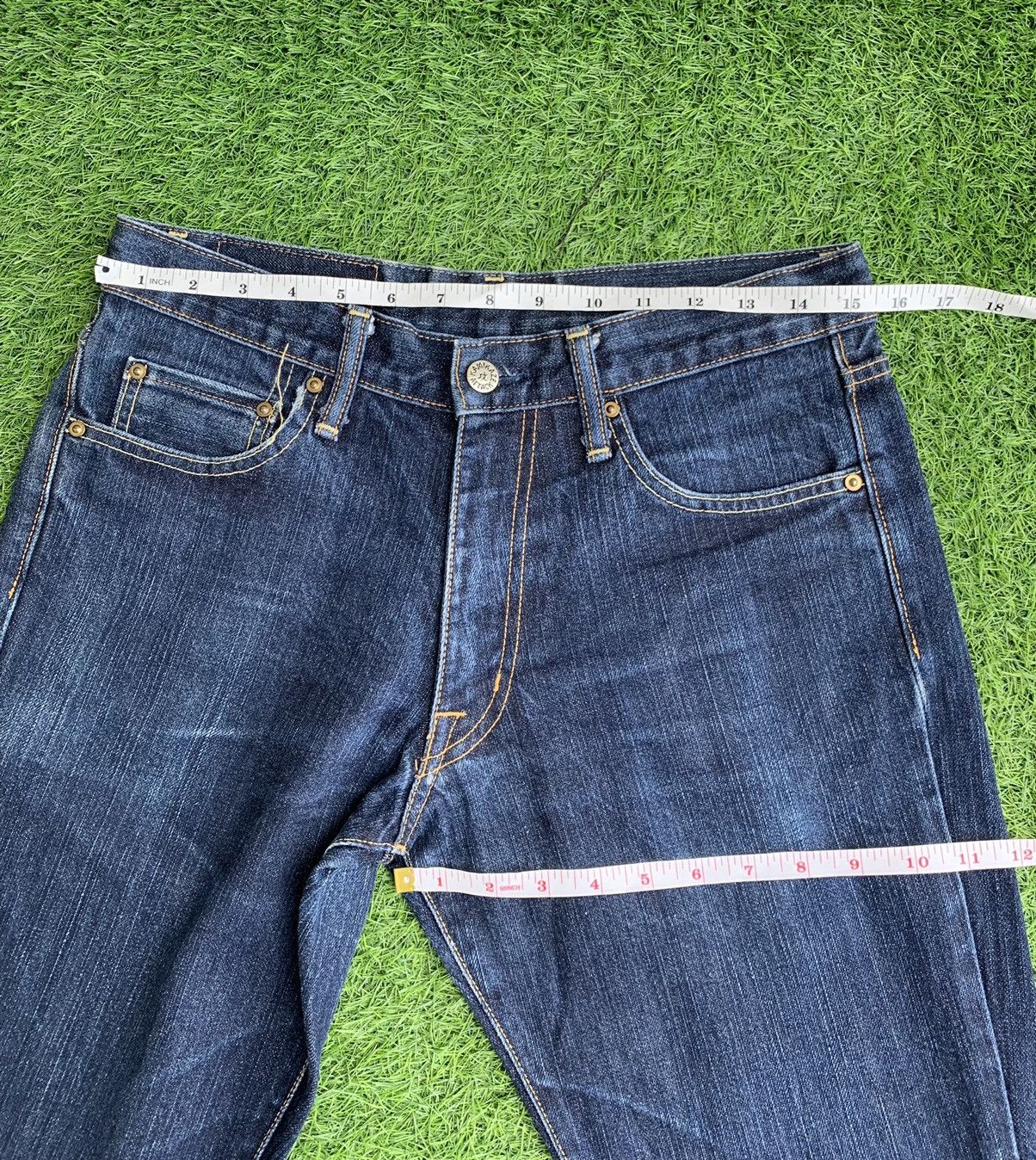 Japanese Brand Kamikaze Attack Japan Original Flare Denim Size US 30 / EU 46 - 11 Thumbnail