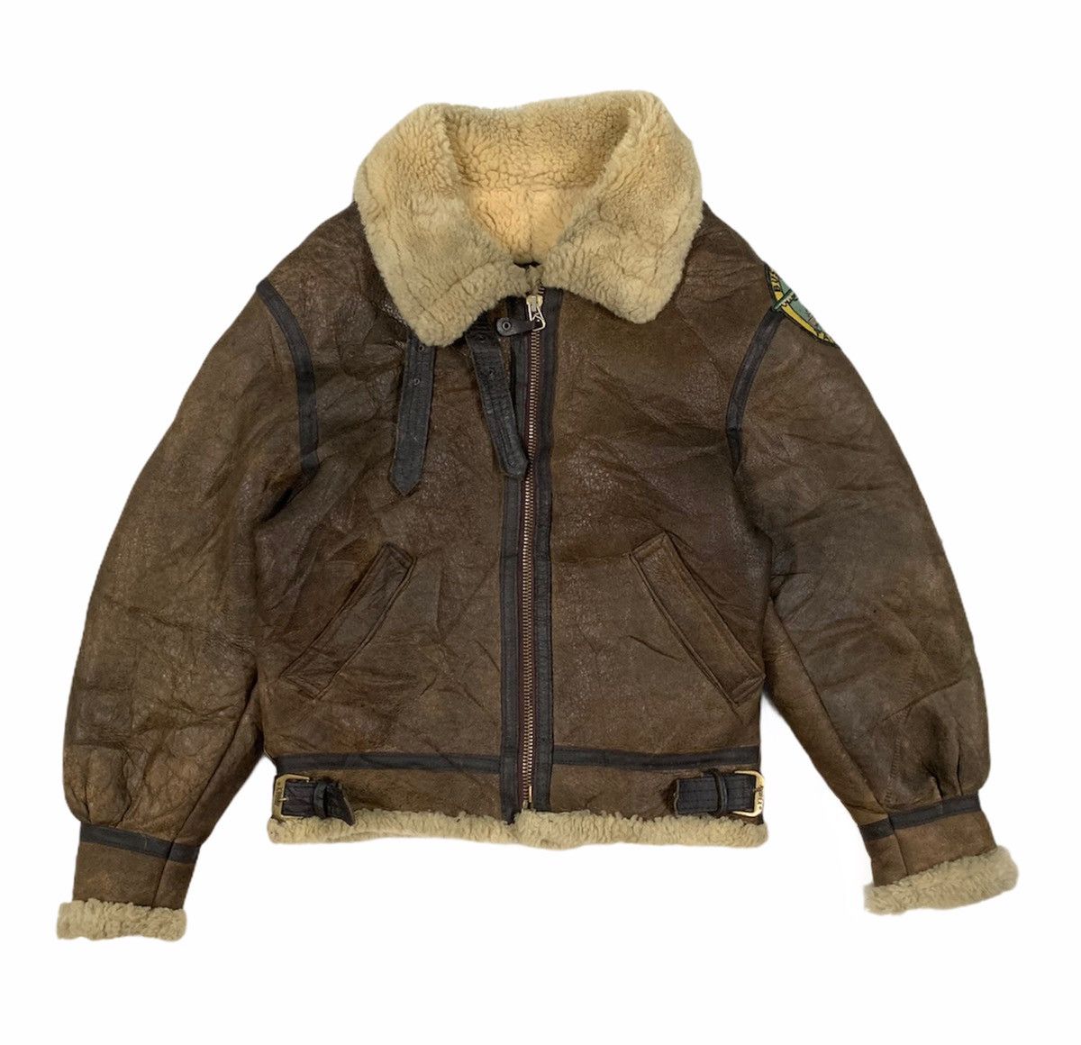 Avirex RARE‼️Avirex LTD Vtg B-3 Leather Sheepskin Shearling Jacket Size US M / EU 48-50 / 2 - 3 Thumbnail