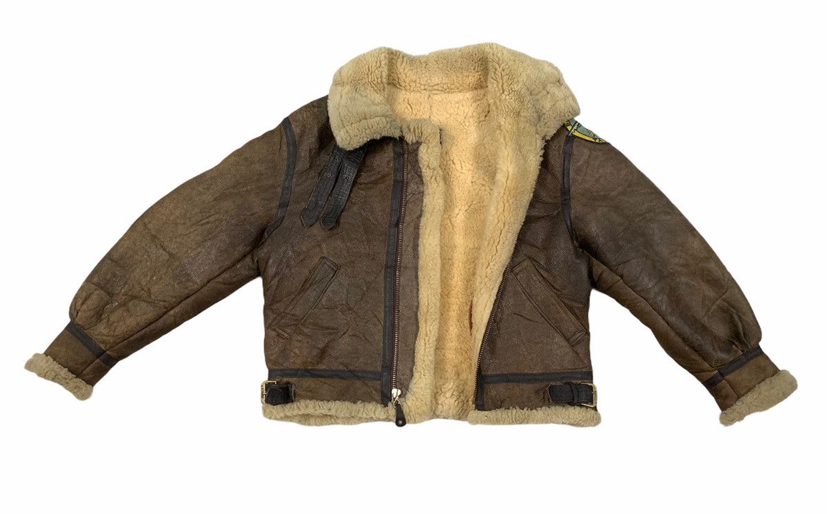 Avirex RARE‼️Avirex LTD Vtg B-3 Leather Sheepskin Shearling Jacket Size US M / EU 48-50 / 2 - 9 Thumbnail