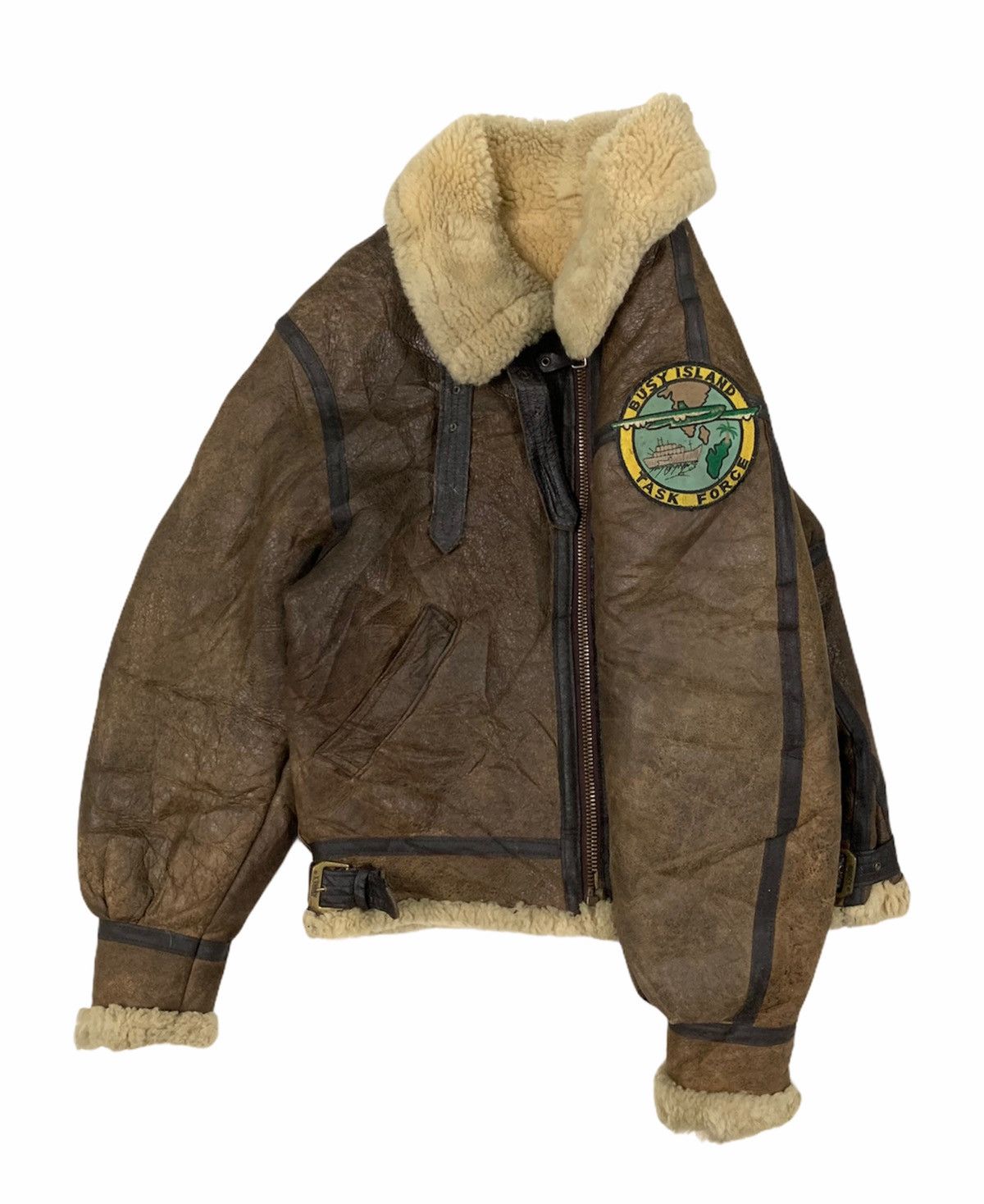 Avirex RARE‼️Avirex LTD Vtg B-3 Leather Sheepskin Shearling Jacket Size US M / EU 48-50 / 2 - 2 Thumbnail