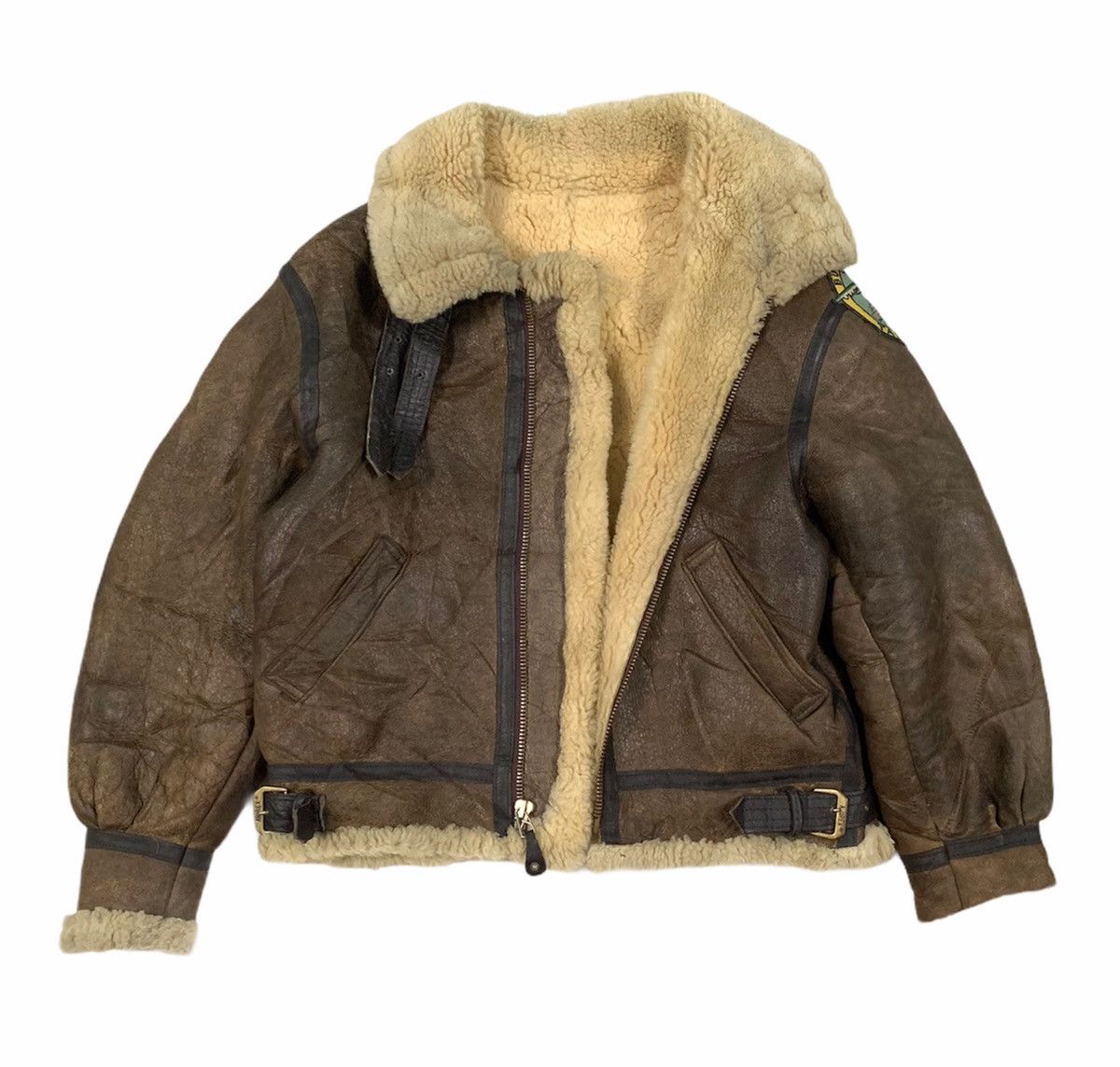 Avirex RARE‼️Avirex LTD Vtg B-3 Leather Sheepskin Shearling Jacket Size US M / EU 48-50 / 2 - 5 Thumbnail