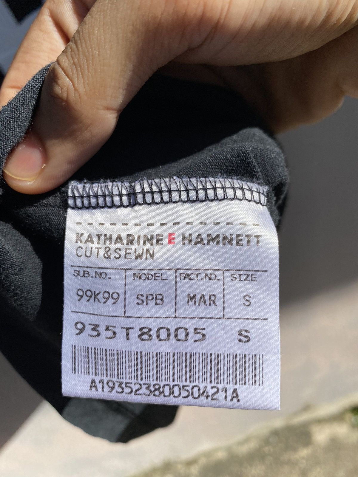 Katharine Hamnett London 💥Katharine Hamnett “Environmental Messages/Protest” Baggy T Size US L / EU 52-54 / 3 - 8 Thumbnail