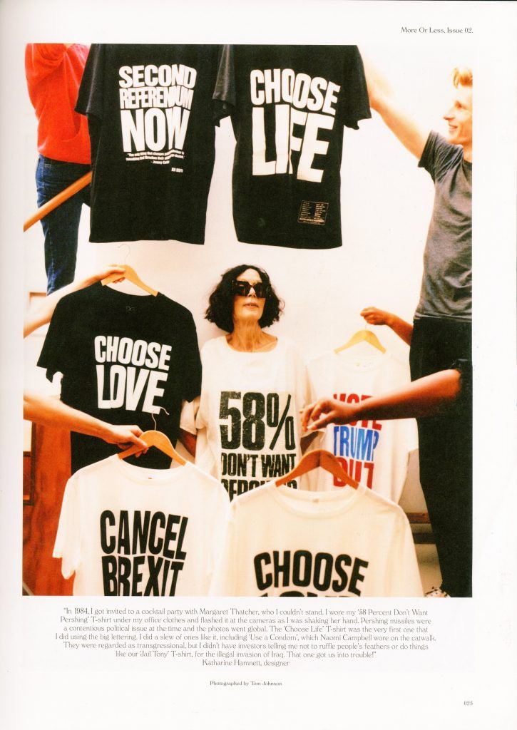 Katharine Hamnett London 💥Katharine Hamnett “Environmental Messages/Protest” Baggy T Size US L / EU 52-54 / 3 - 3 Thumbnail