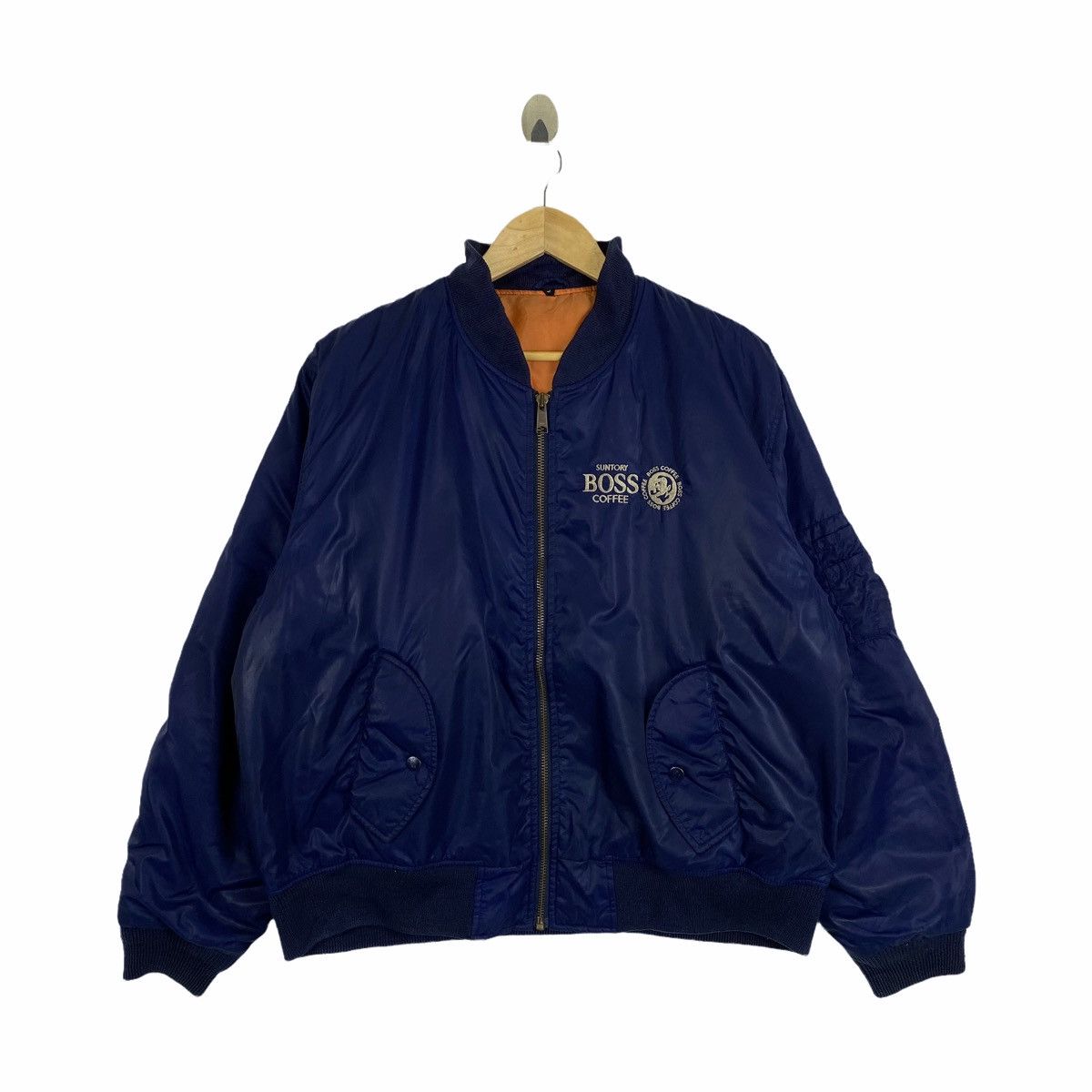 Japanese Brand × Vintage VINTAGE SUNTORY BOSS COFFEE JAPANESE BOMBER FLIGHT JACKET Size US L / EU 52-54 / 3 - 2 Thumbnail