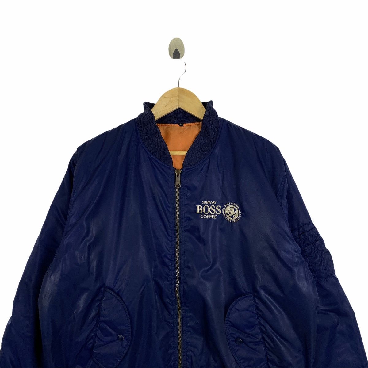 Japanese Brand × Vintage VINTAGE SUNTORY BOSS COFFEE JAPANESE BOMBER FLIGHT JACKET Size US L / EU 52-54 / 3 - 5 Thumbnail