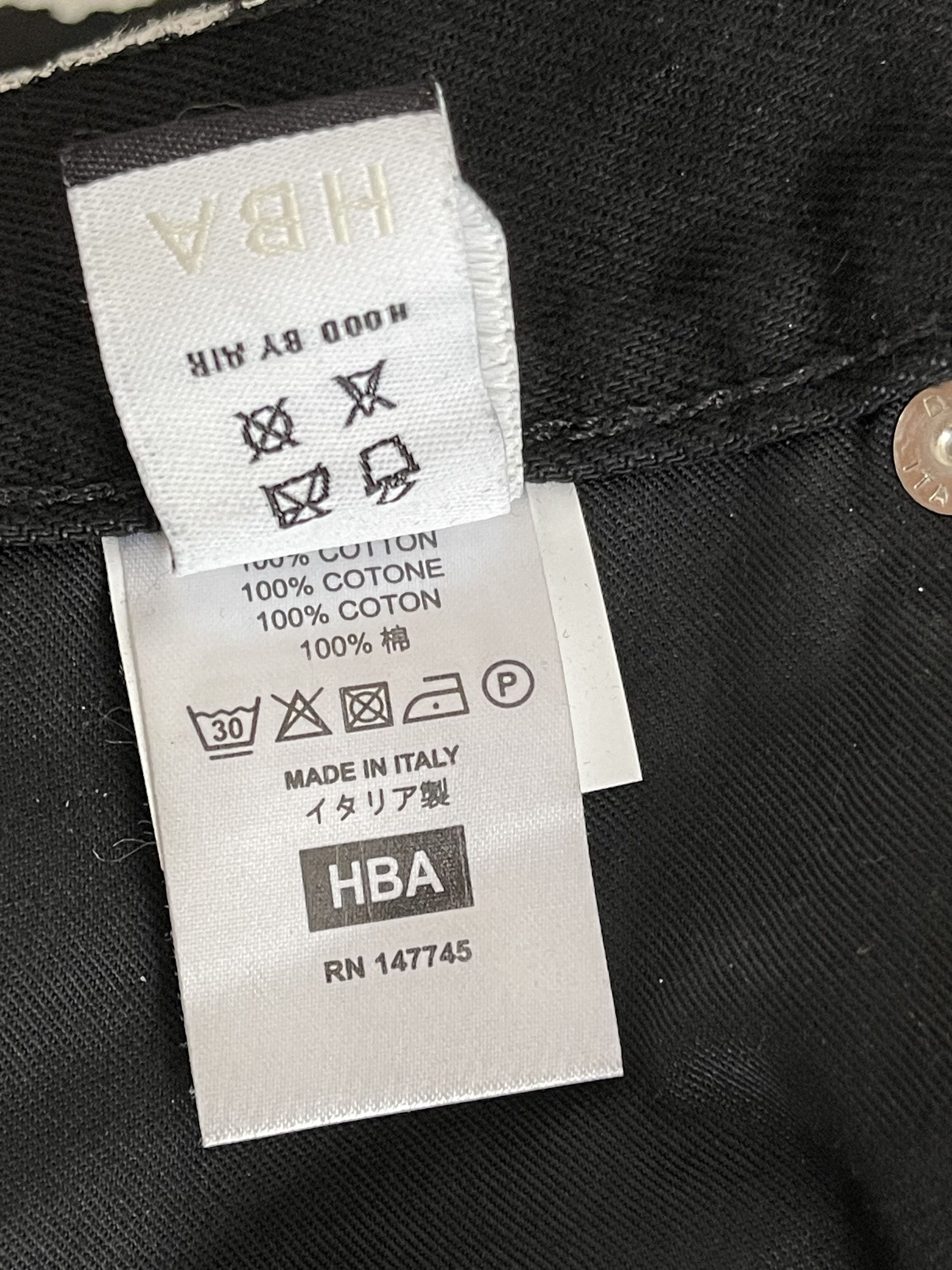 Hood By Air Painted Cracked Splatter Denim Logo Jeans Size US 36 / EU 52 - 14 Thumbnail