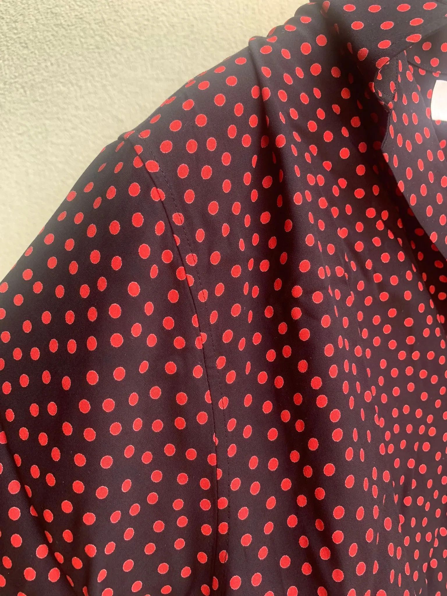 Celine Polka Dot Chemise in Black & Red Size US L / EU 52-54 / 3 - 8 Thumbnail