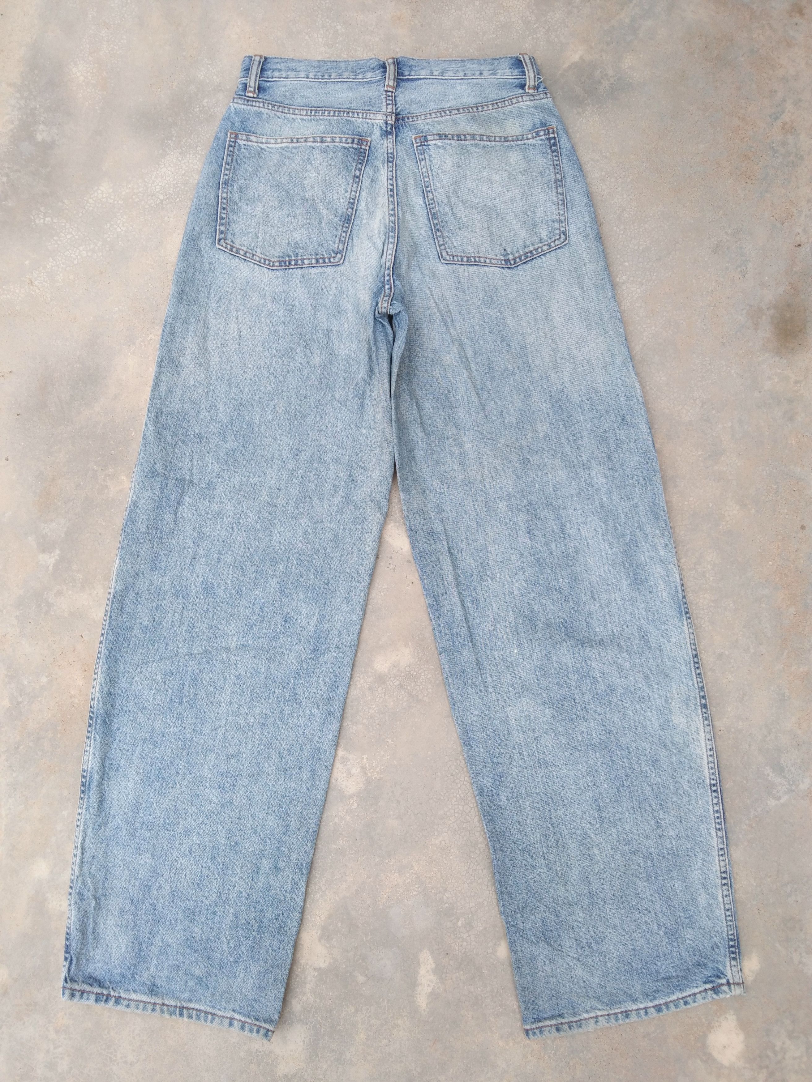 Japanese Brand Vintage Distressed Uniqlo Loose Baggy Jeans 28x32 Size US 28 / EU 44 - 2 Thumbnail