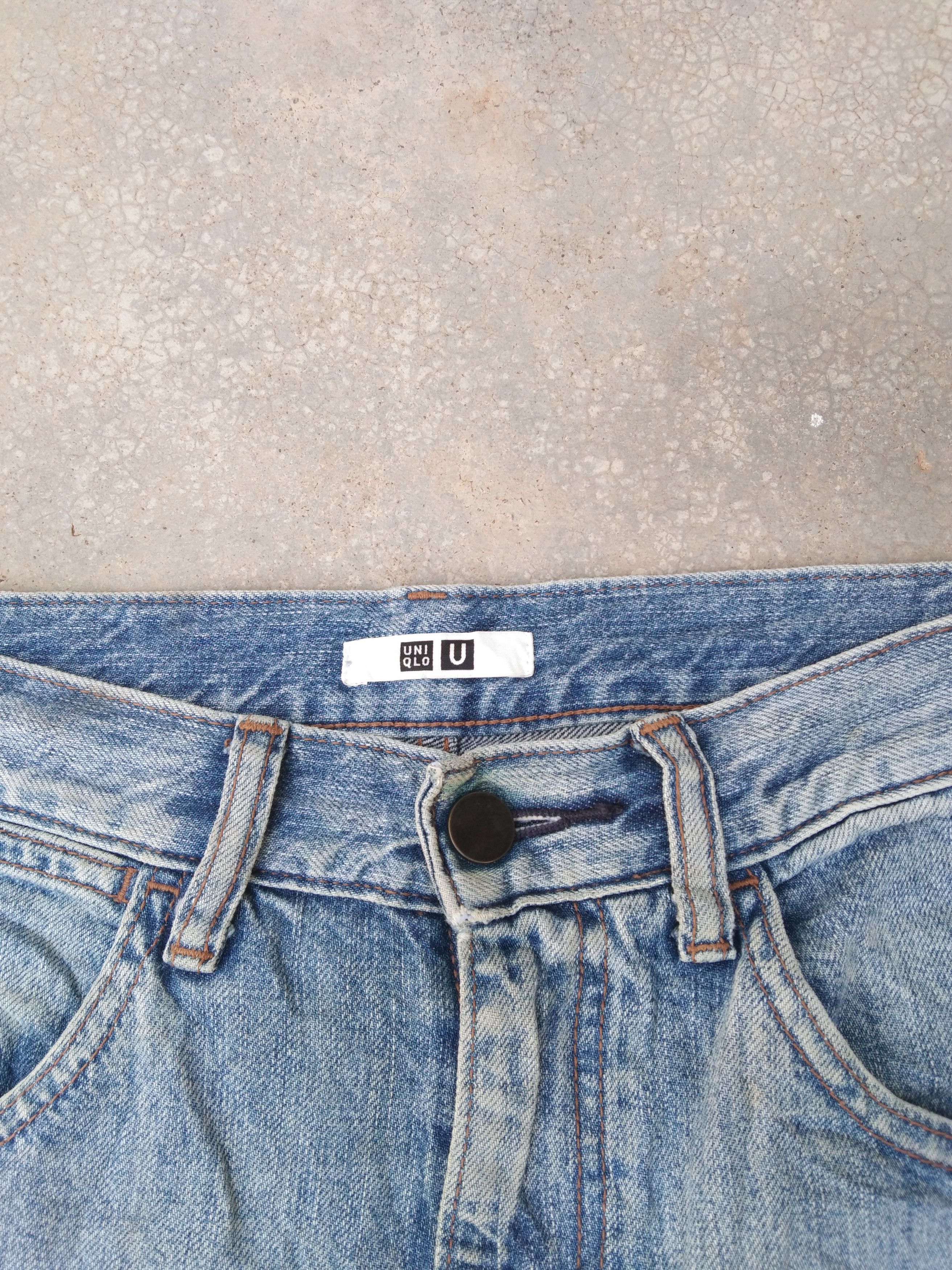 Japanese Brand Vintage Distressed Uniqlo Loose Baggy Jeans 28x32 Size US 28 / EU 44 - 6 Thumbnail
