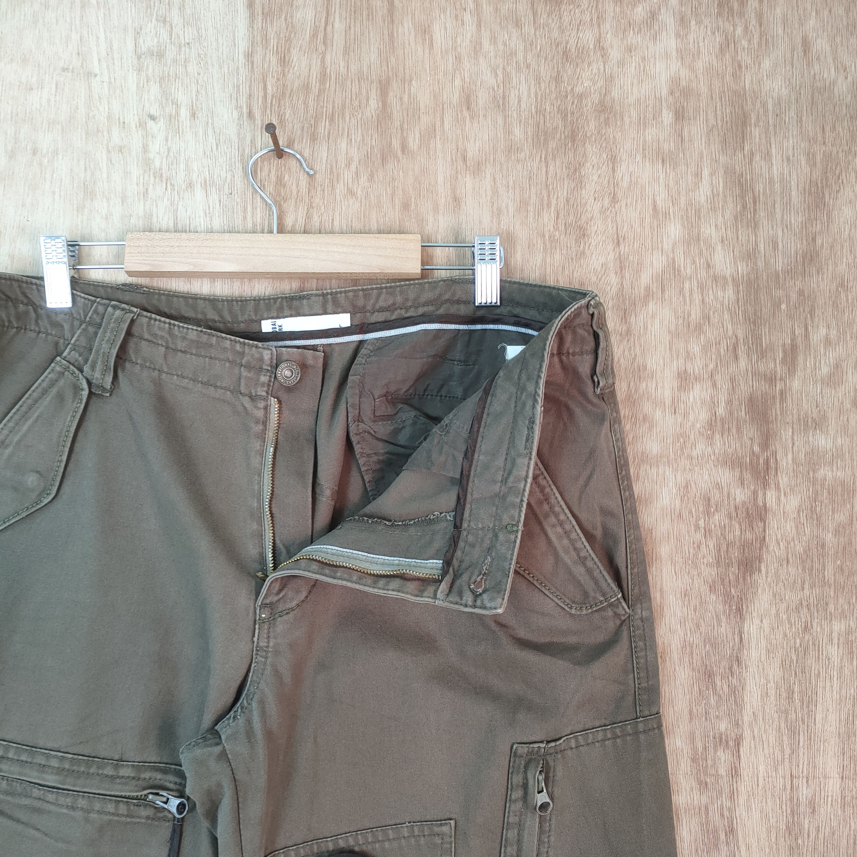 Japanese Brand VINTAGE GLOBAL WORK CARGO PANTS/ ZIP LEG OPEN Size US 34 / EU 50 - 2 Thumbnail