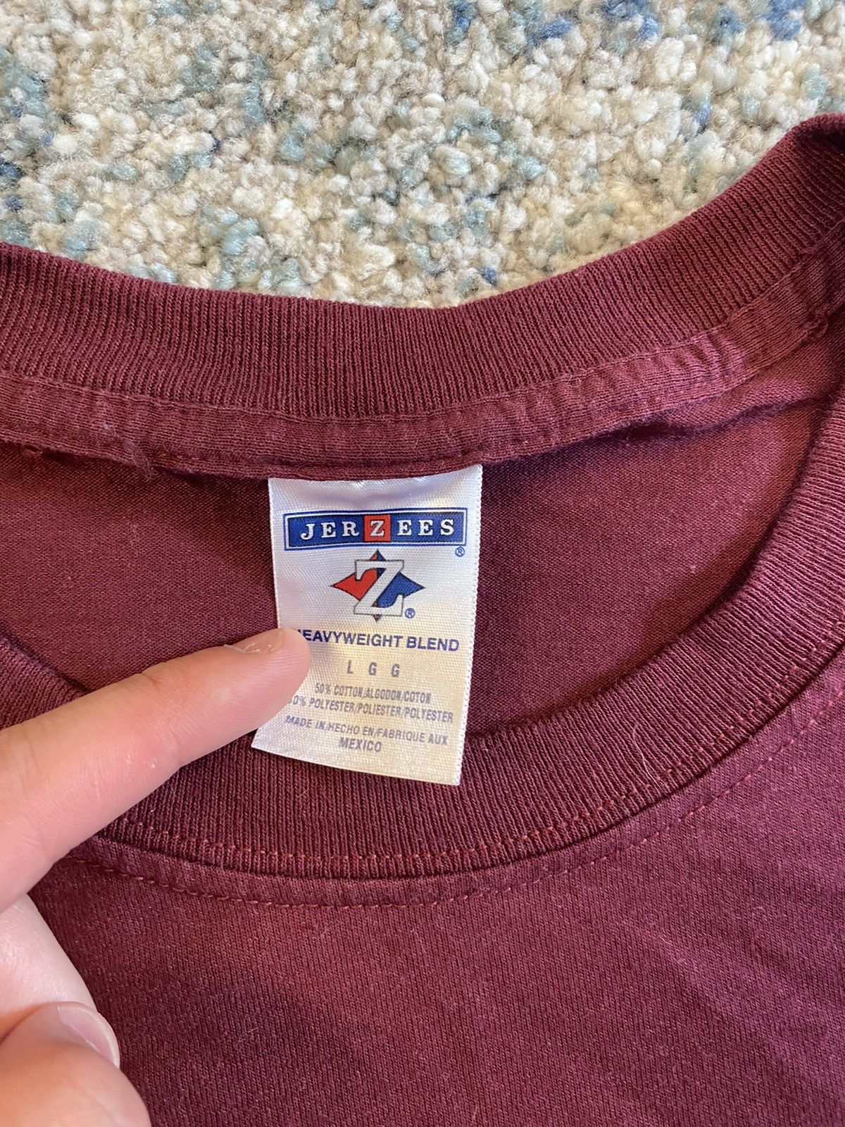 Jerzees × Vintage Vintage Arkansas Heavyweight T Shirt Size US L / EU 52-54 / 3 - 4 Thumbnail