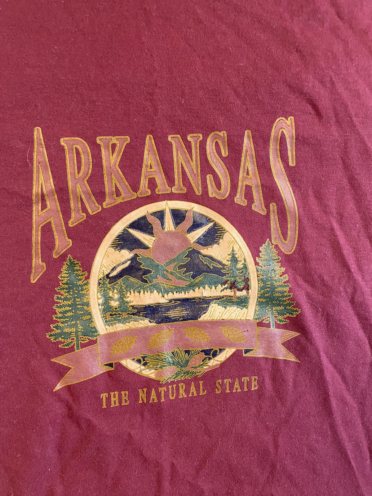 Jerzees × Vintage Vintage Arkansas Heavyweight T Shirt Size US L / EU 52-54 / 3 - 2 Thumbnail