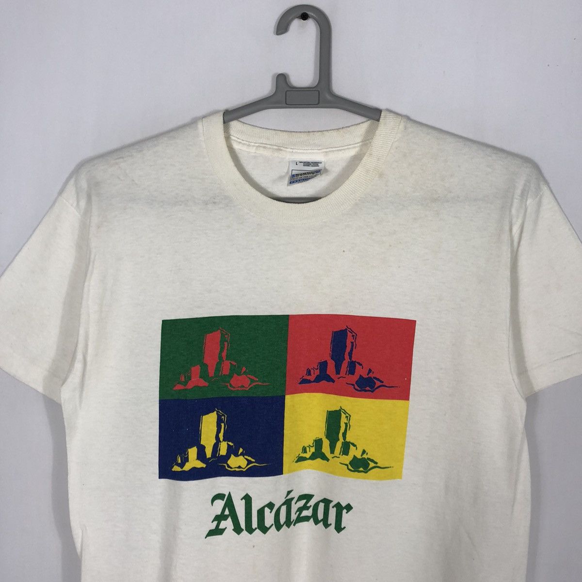 Vintage 🔥Rare🔥90s🔥Vintage Alcazar Pop Art Design By Screen Stars Size US L / EU 52-54 / 3 - 2 Thumbnail