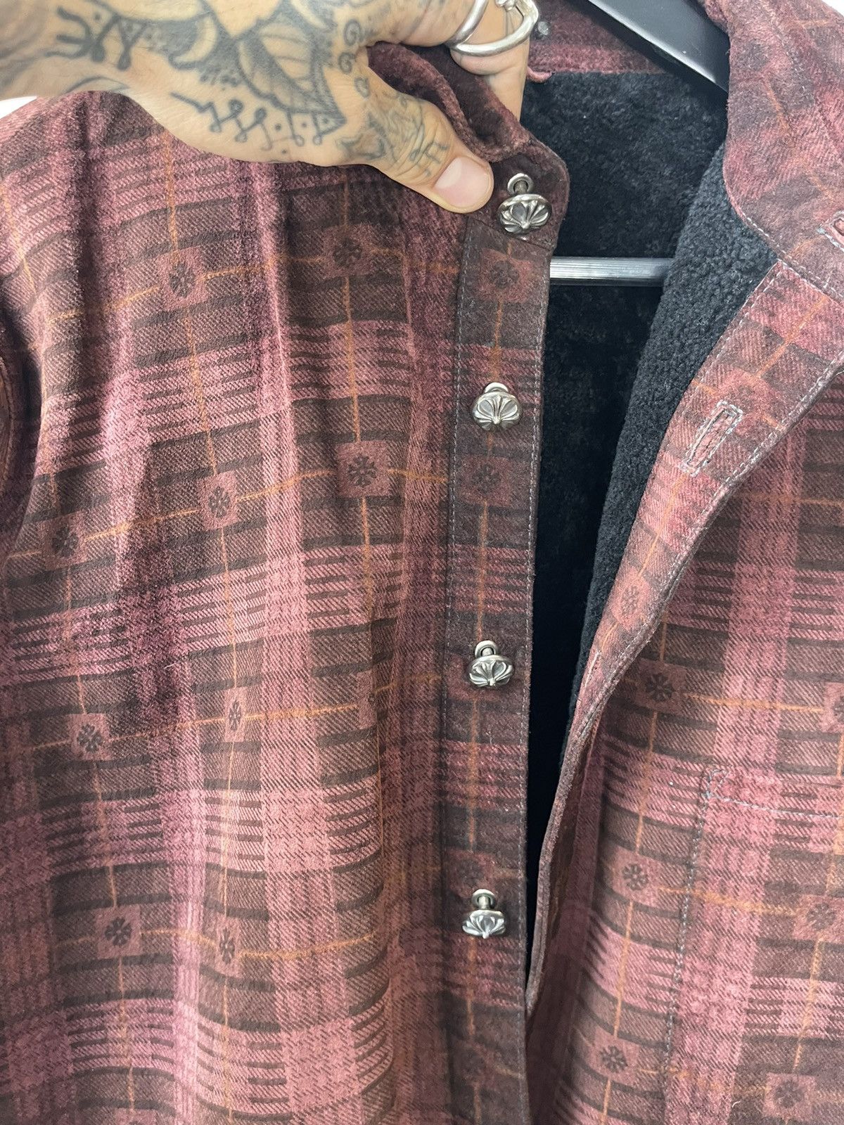 Chrome Hearts Chrome Hearts Plus Plaid SUEDE Jacket SHEARLING INTERIOR L Size US L / EU 52-54 / 3 - 5 Thumbnail