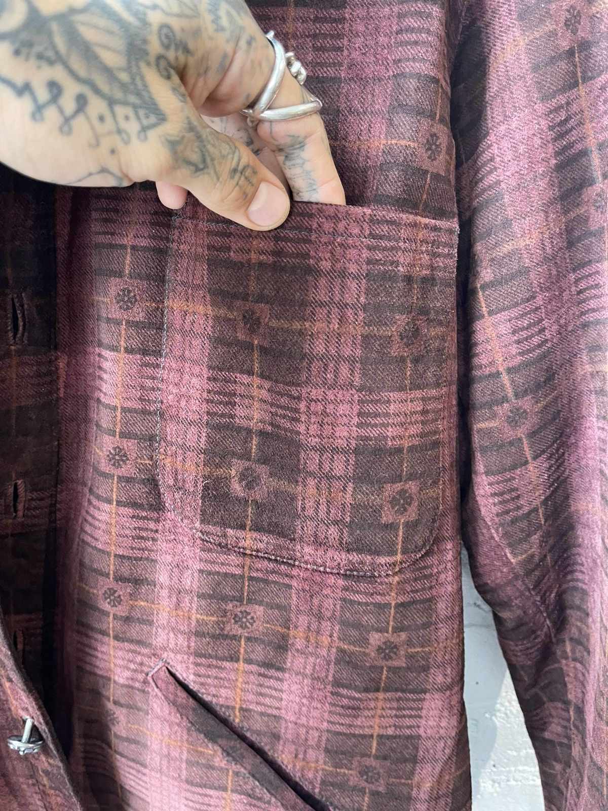 Chrome Hearts Chrome Hearts Plus Plaid SUEDE Jacket SHEARLING INTERIOR L Size US L / EU 52-54 / 3 - 4 Thumbnail