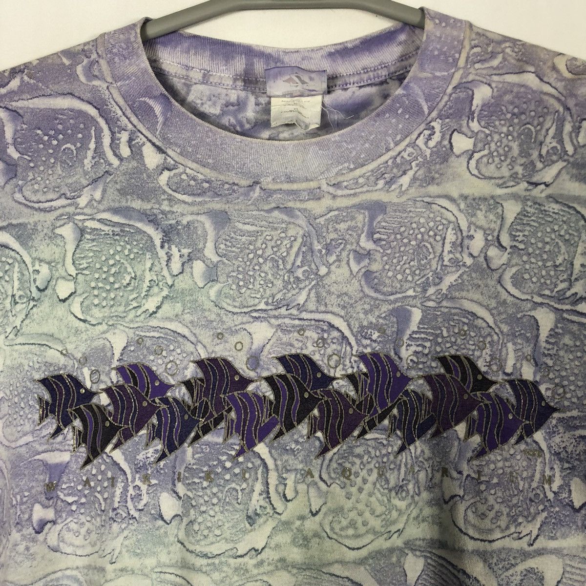 Habitat × Vintage 🔥Nice🔥Vintage Waikiki Aquarium Sea Life Tye Dye tee Size US XL / EU 56 / 4 - 4 Thumbnail