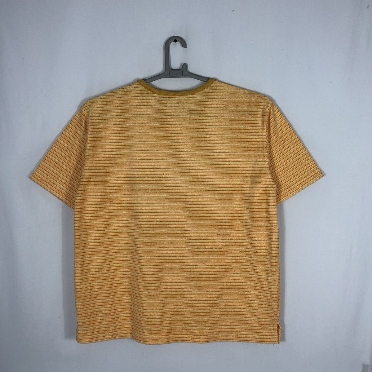 Designer × Kenzo × Vintage Vintage Kenzo Homme Stripes Single Pocket Velvet Tee Size US L / EU 52-54 / 3 - 4 Thumbnail