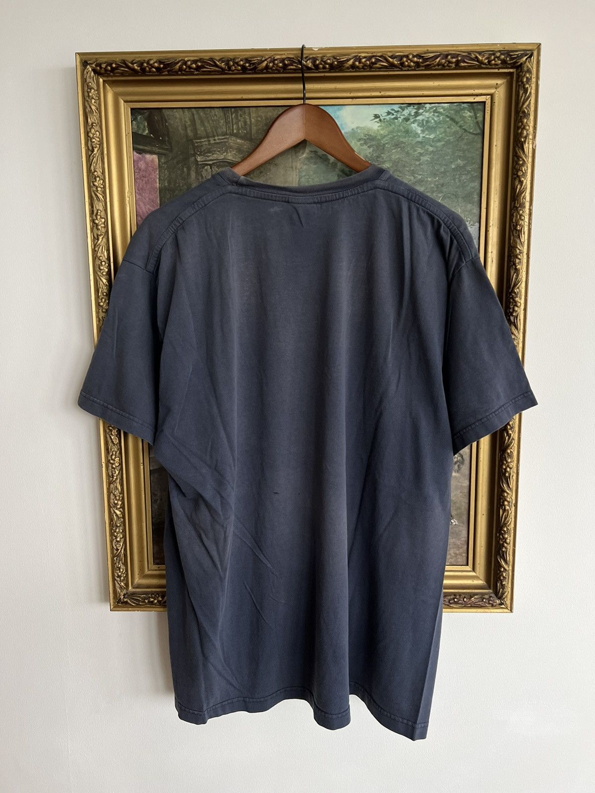 Nike Vintage 2000s Nike Air Streetwear Faded Navy Tee Size US XL / EU 56 / 4 - 2 Thumbnail