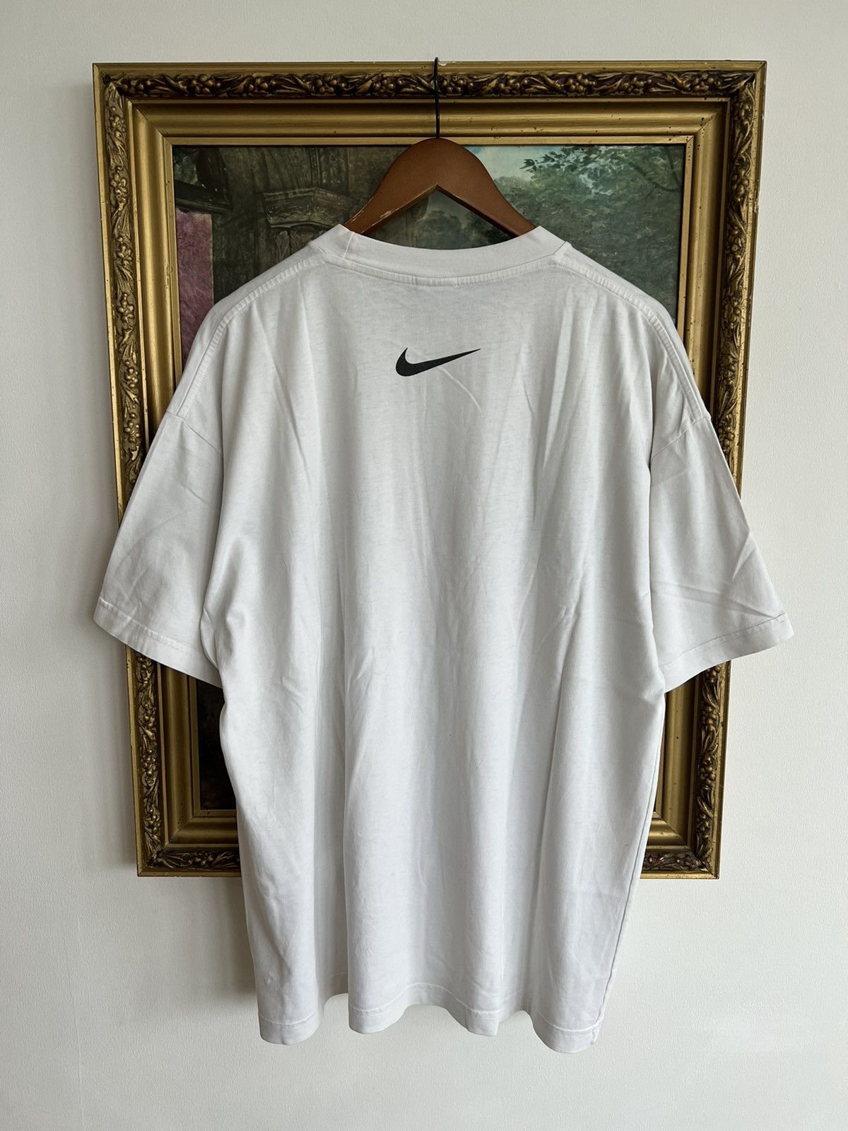 Nike Vintage 90s Nike Andre Agassi Tennis Spots White Tee Size US XL / EU 56 / 4 - 2 Thumbnail