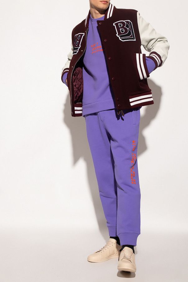 Dolce & Gabbana DOLCE & GABBANA lilac purple 3D jersey track sweatpants 34 Size US 34 / EU 50 - 4 Thumbnail