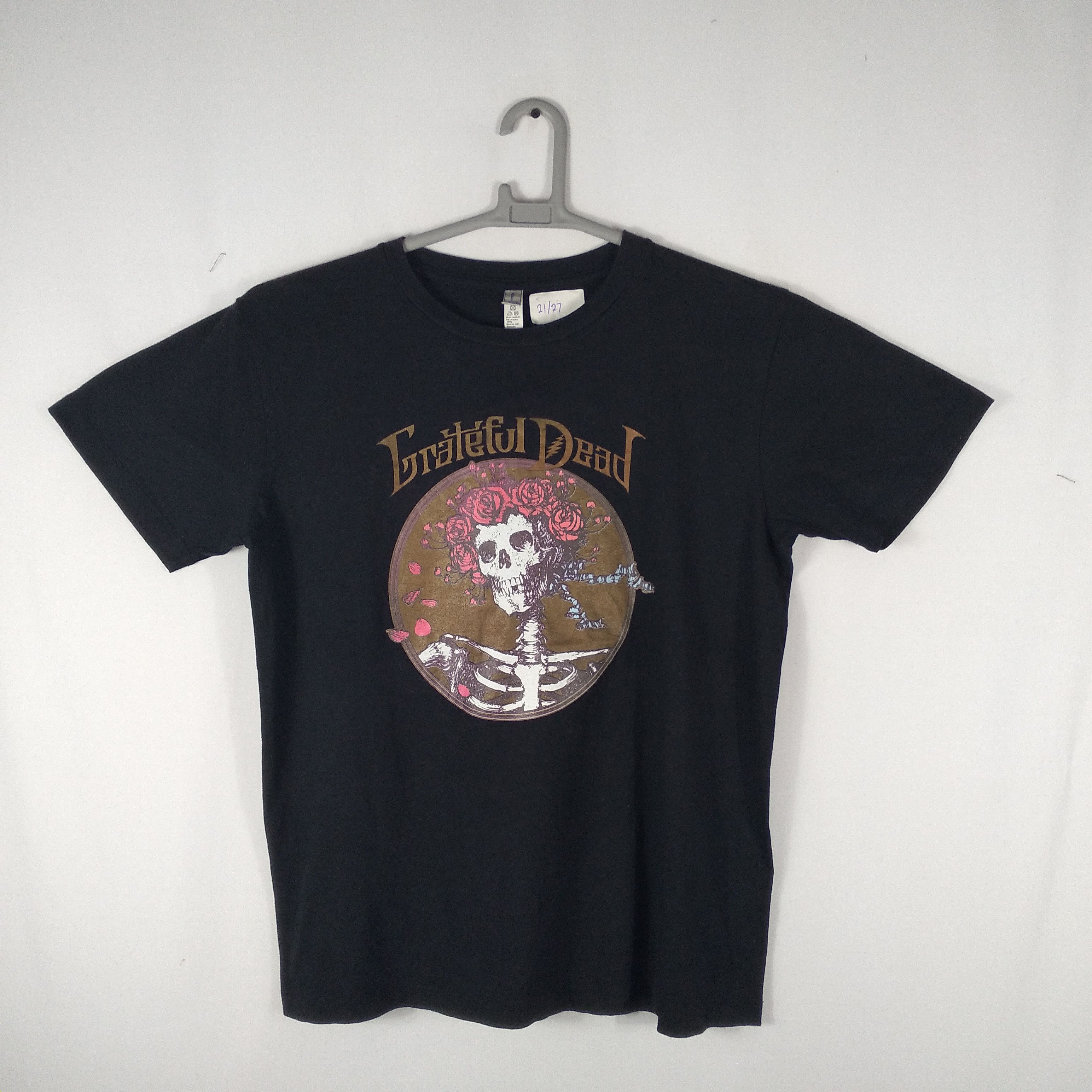 Band Tees × Grateful Dead × Vintage Vintage Grateful Dead Skull Rose Big Print Promo Music Tee Size US M / EU 48-50 / 2 - 1 Thumbnail