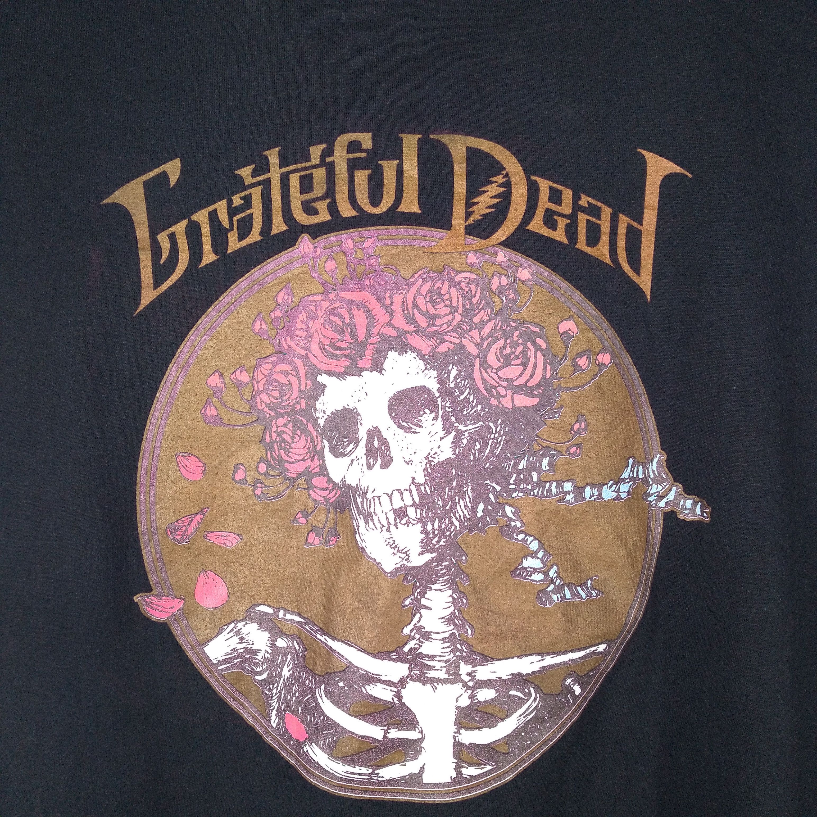 Band Tees × Grateful Dead × Vintage Vintage Grateful Dead Skull Rose Big Print Promo Music Tee Size US M / EU 48-50 / 2 - 2 Thumbnail
