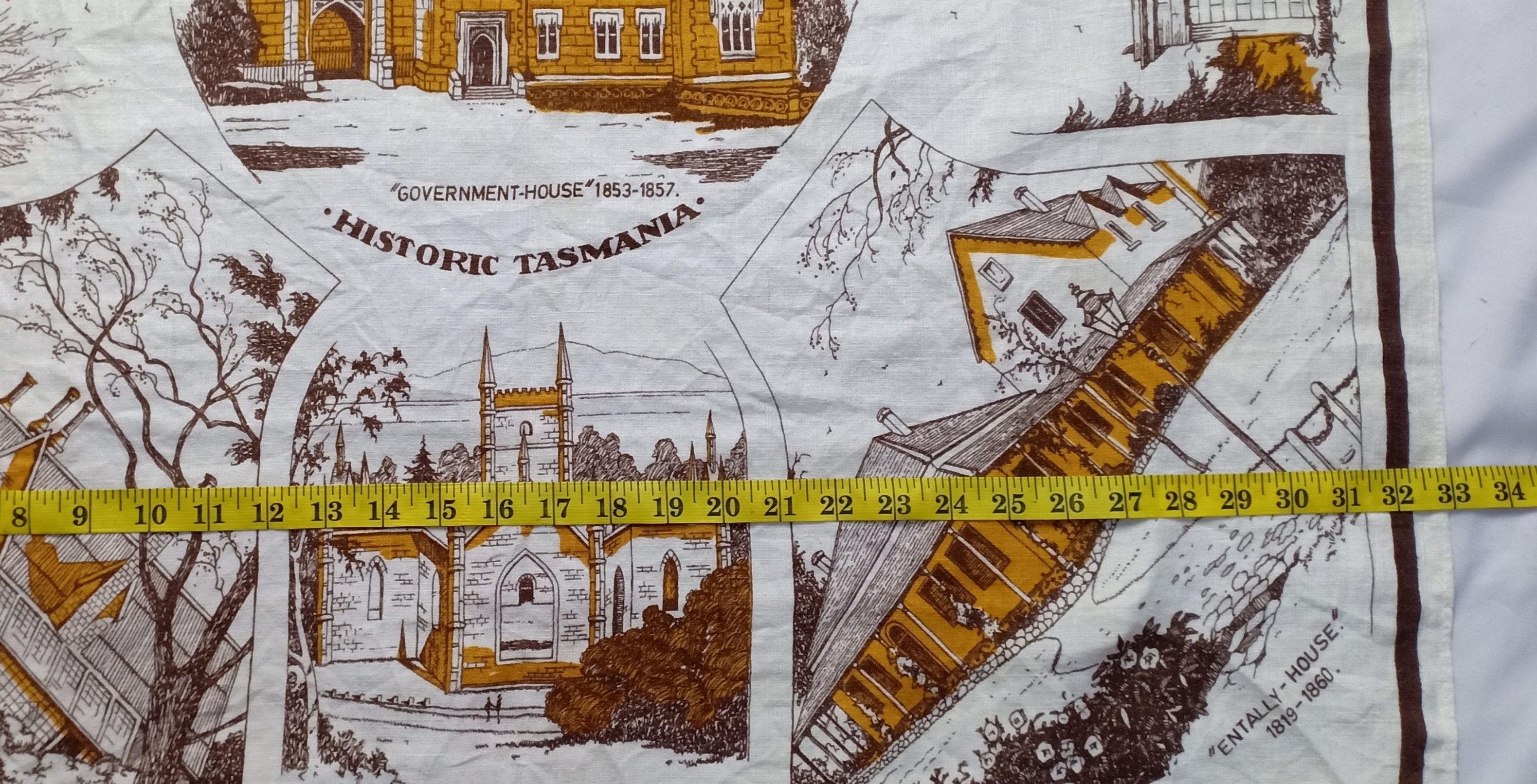 Other Rare Design Historic Tasmania scarf bandana handkerchief Size ONE SIZE - 7 Thumbnail