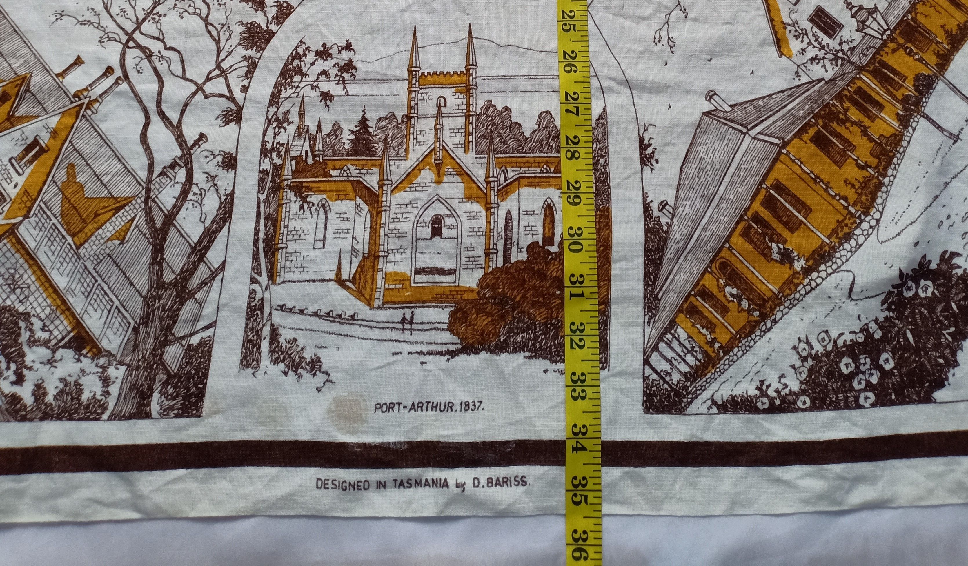 Other Rare Design Historic Tasmania scarf bandana handkerchief Size ONE SIZE - 6 Thumbnail