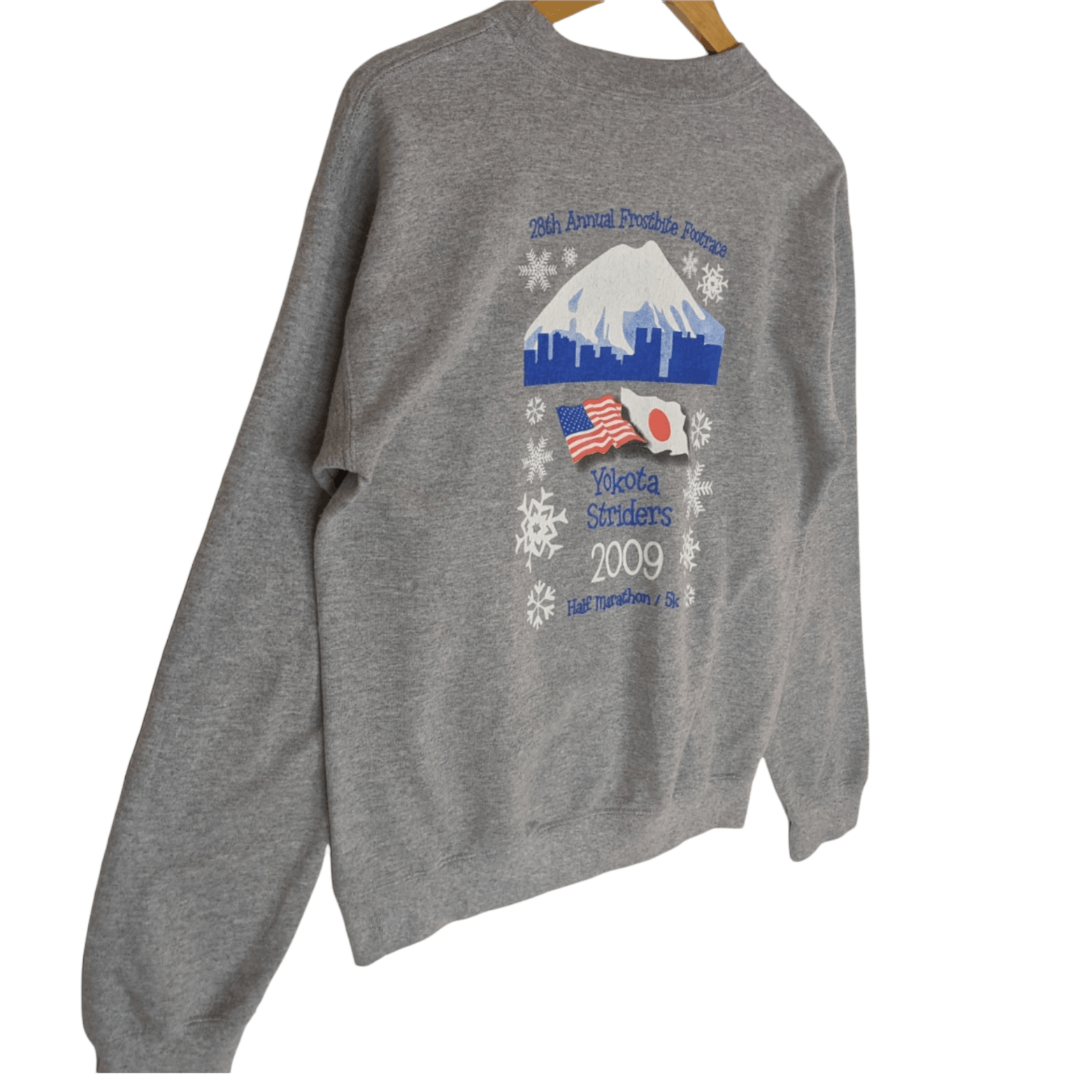 Gildan × Japanese Brand YOKOTA STRIDERS 2009 Japan Running Club Jumper Sweatshirt Size US S / EU 44-46 / 1 - 5 Thumbnail