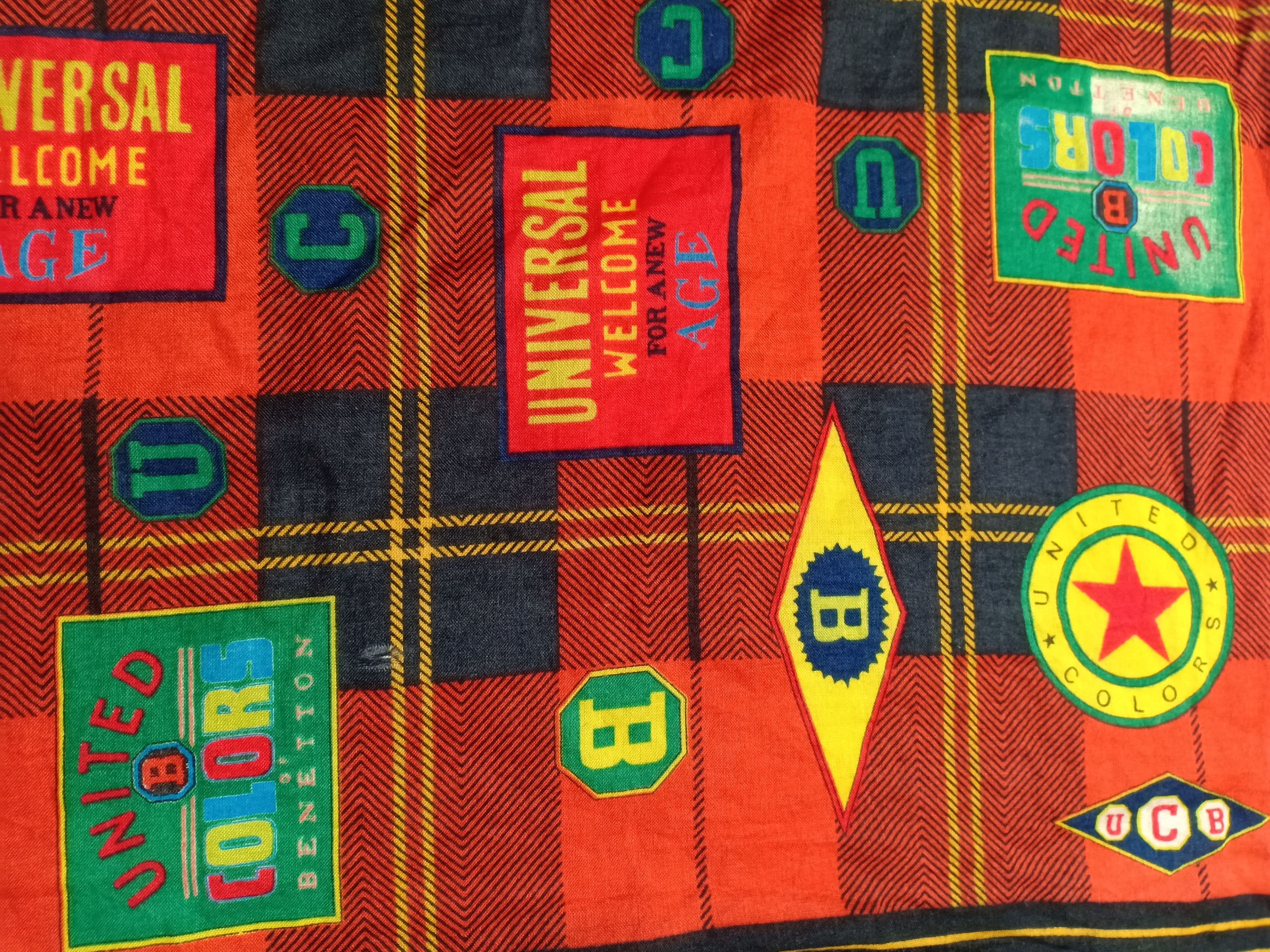 United Colors Of Benetton United Colors Of Benetton Bandana Pocket Square Scarf Size ONE SIZE - 3 Thumbnail