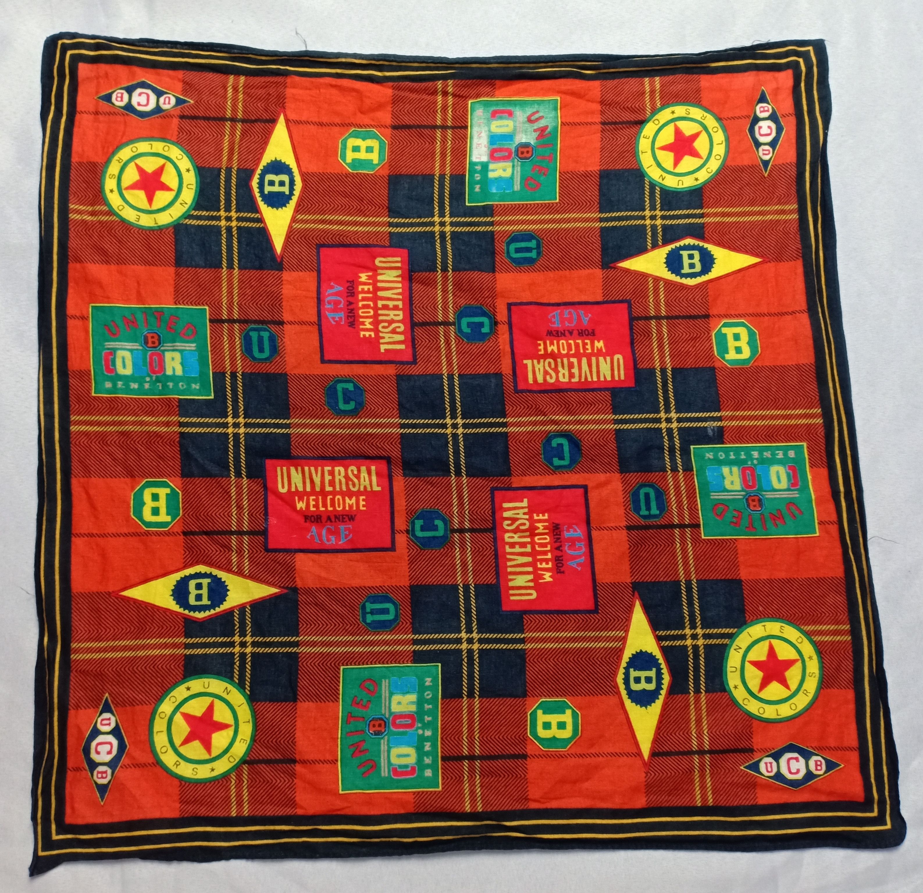 United Colors Of Benetton United Colors Of Benetton Bandana Pocket Square Scarf Size ONE SIZE - 1 Thumbnail