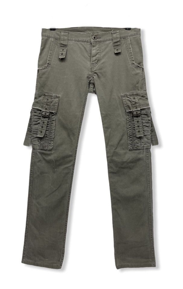 Hysteric Glamour DOPE! HYSTERIC Worn Out Bondage Petit Cargo Pants Size US 27 - 2 Thumbnail