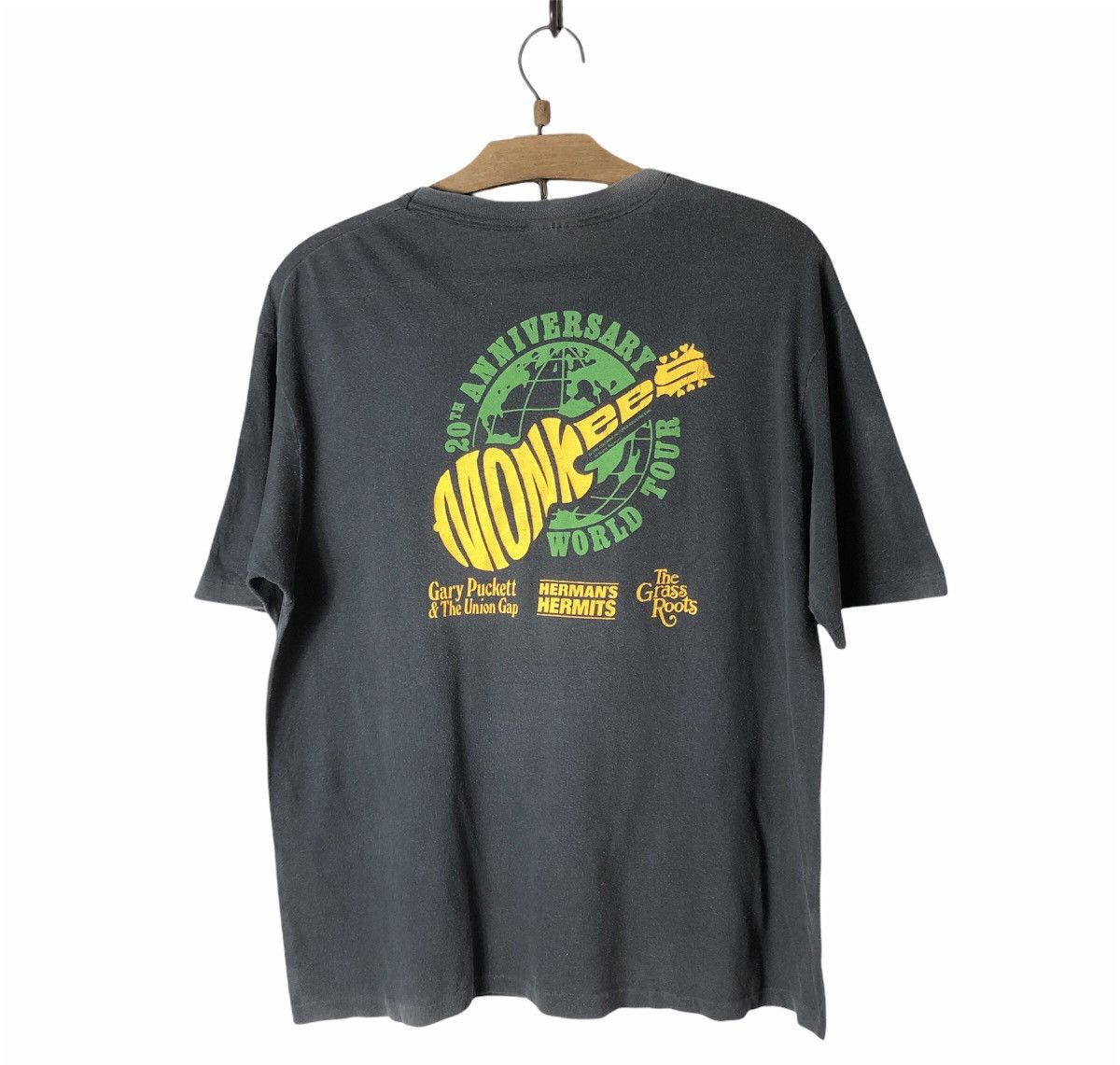 Band Tees × Vintage Vintage 80s Monkees 20th Anniversary World Tour Tees Size US M / EU 48-50 / 2 - 2 Thumbnail
