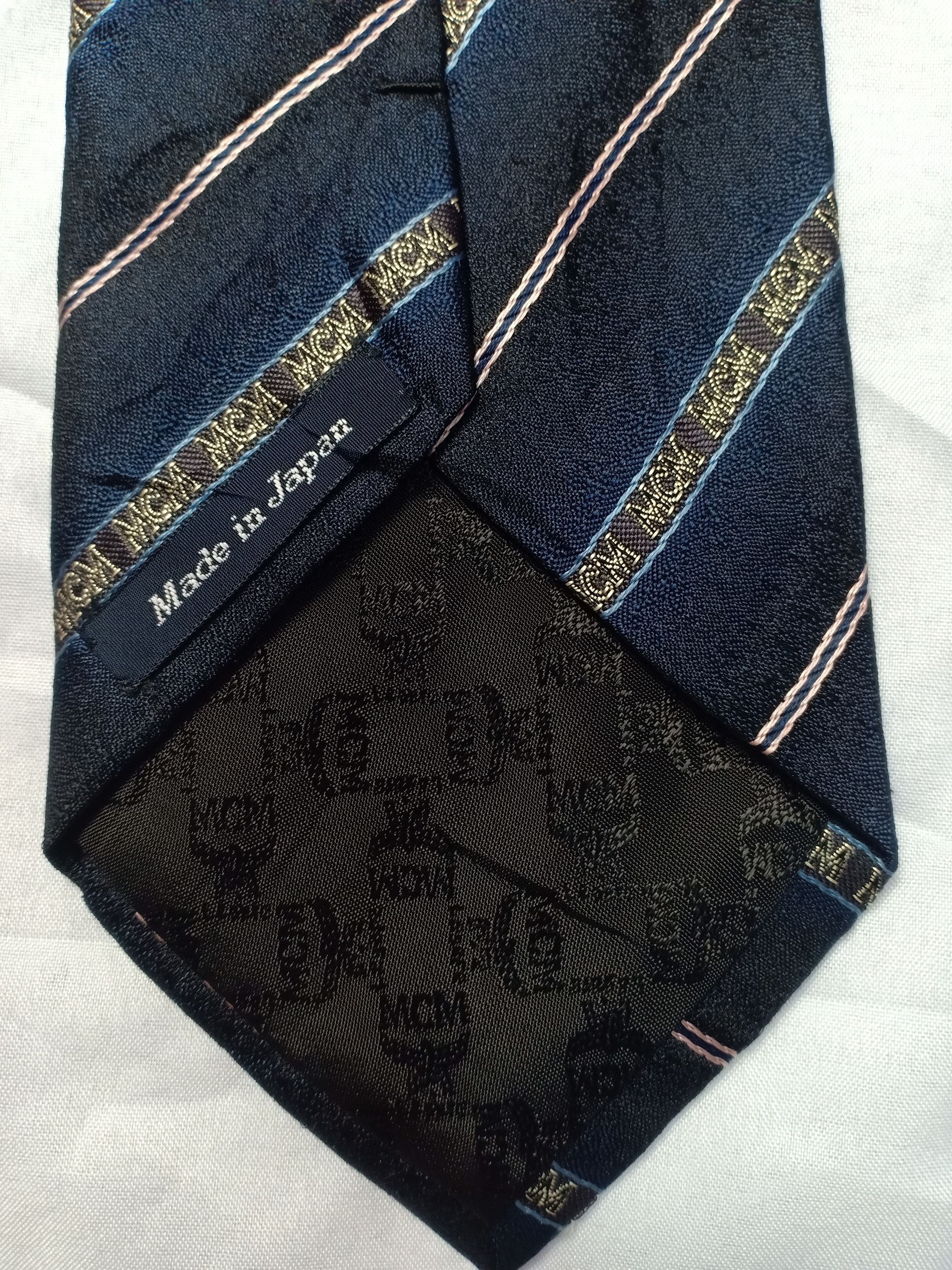MCM MCM Neck Tie Striped Logo Size ONE SIZE - 5 Thumbnail