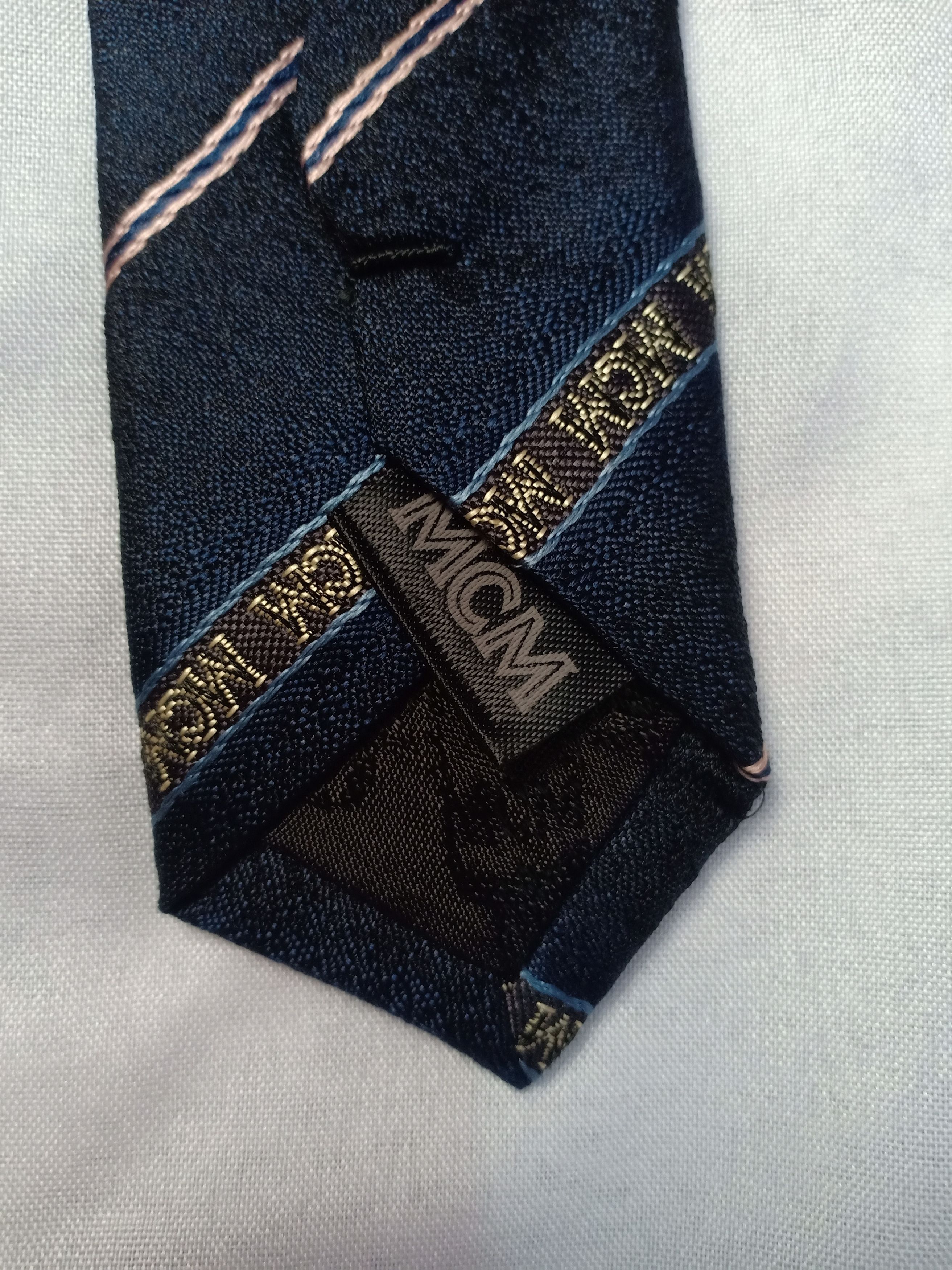MCM MCM Neck Tie Striped Logo Size ONE SIZE - 4 Thumbnail