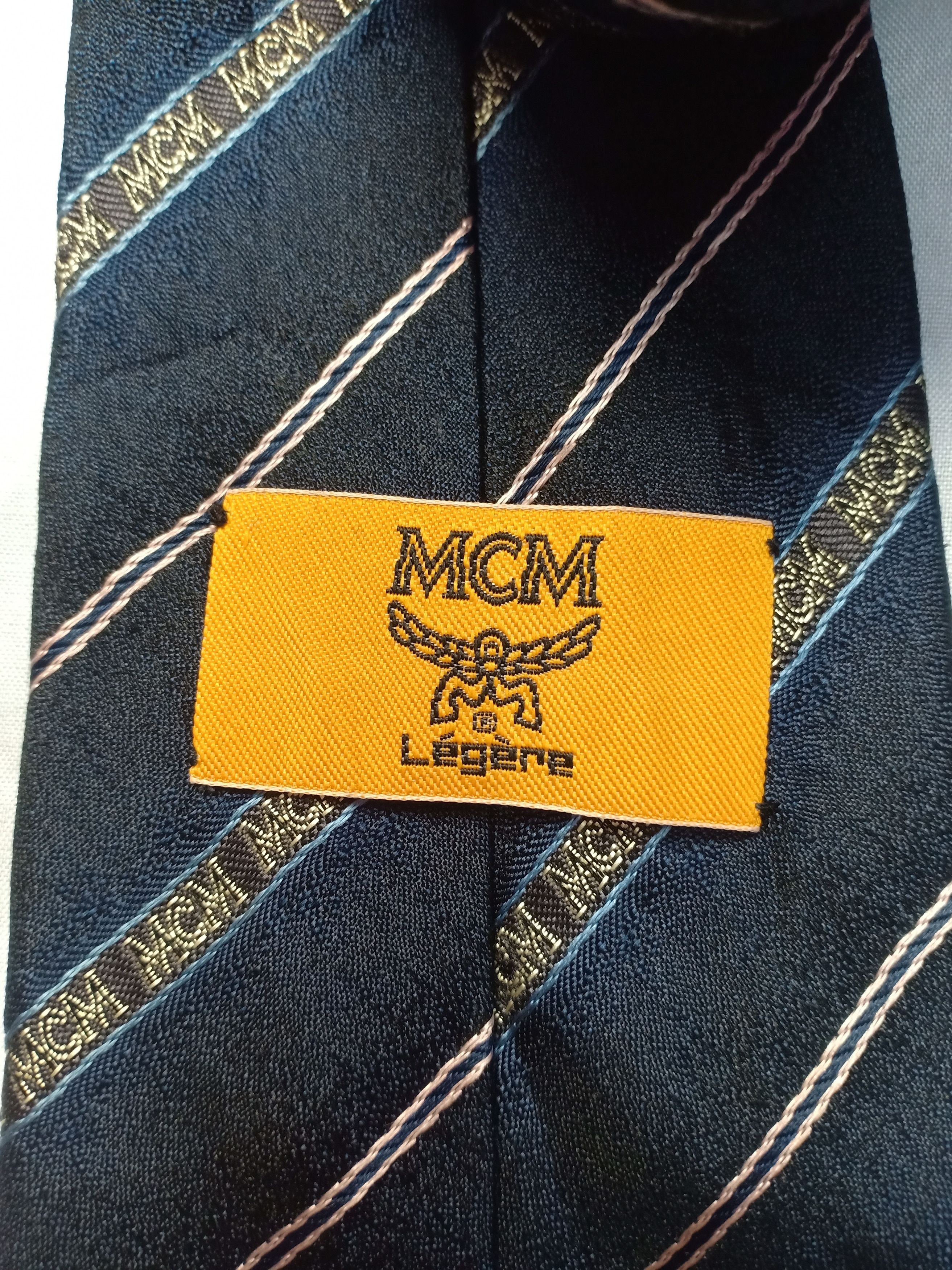 MCM MCM Neck Tie Striped Logo Size ONE SIZE - 3 Thumbnail