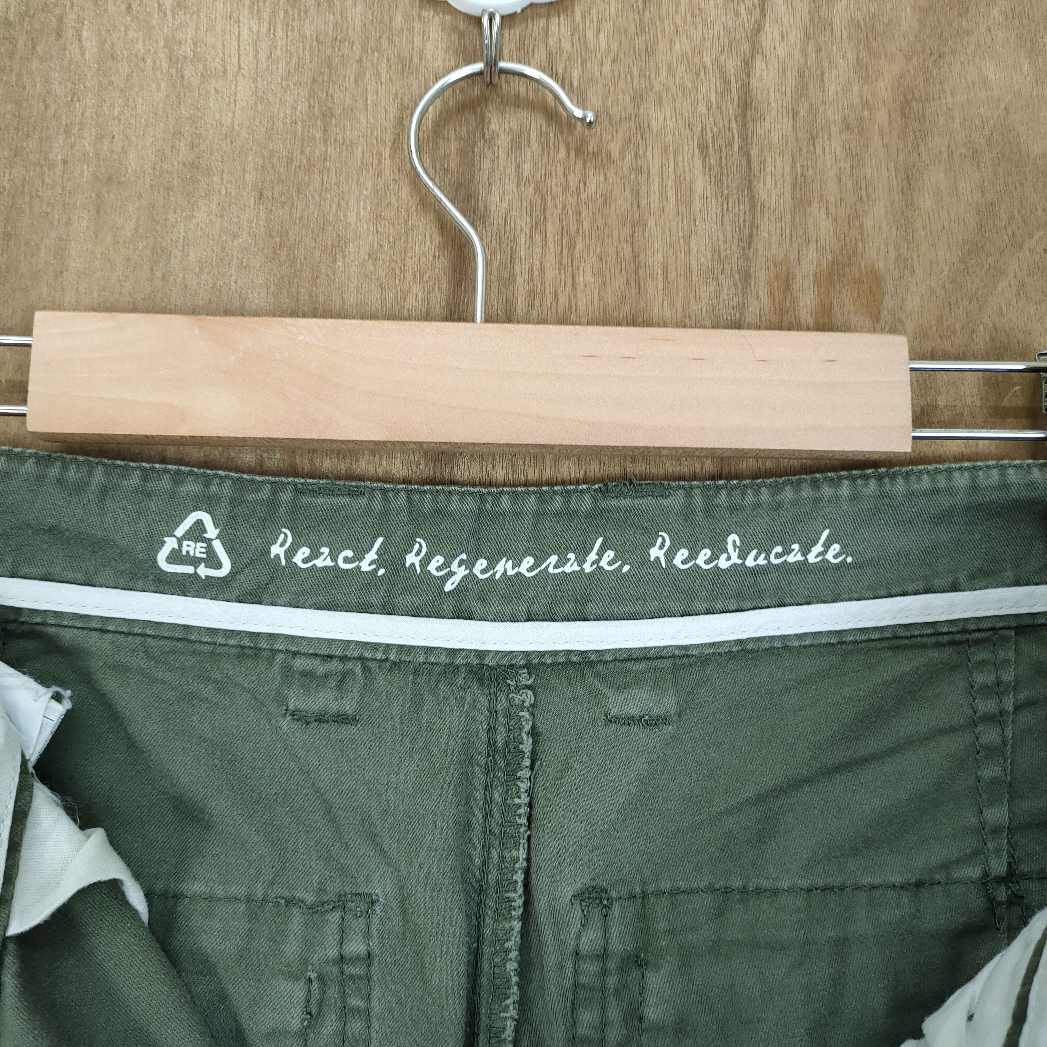 Japanese Brand VINTAGE SISLEY FADED CARGO PANTS Size US 32 / EU 48 - 17 Thumbnail
