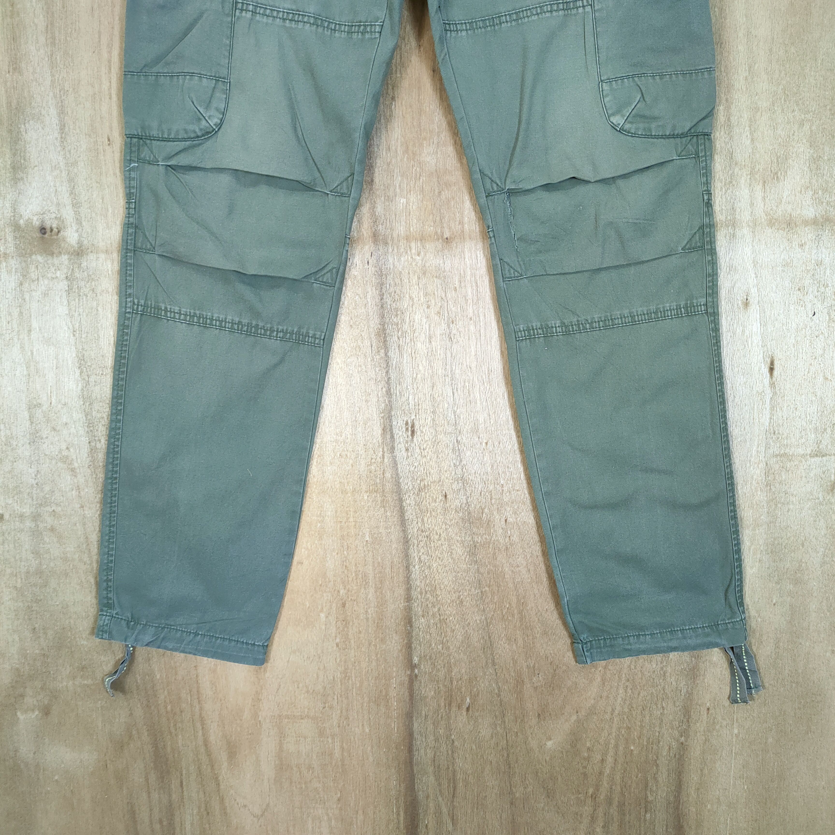 Japanese Brand VINTAGE SISLEY FADED CARGO PANTS Size US 32 / EU 48 - 3 Thumbnail