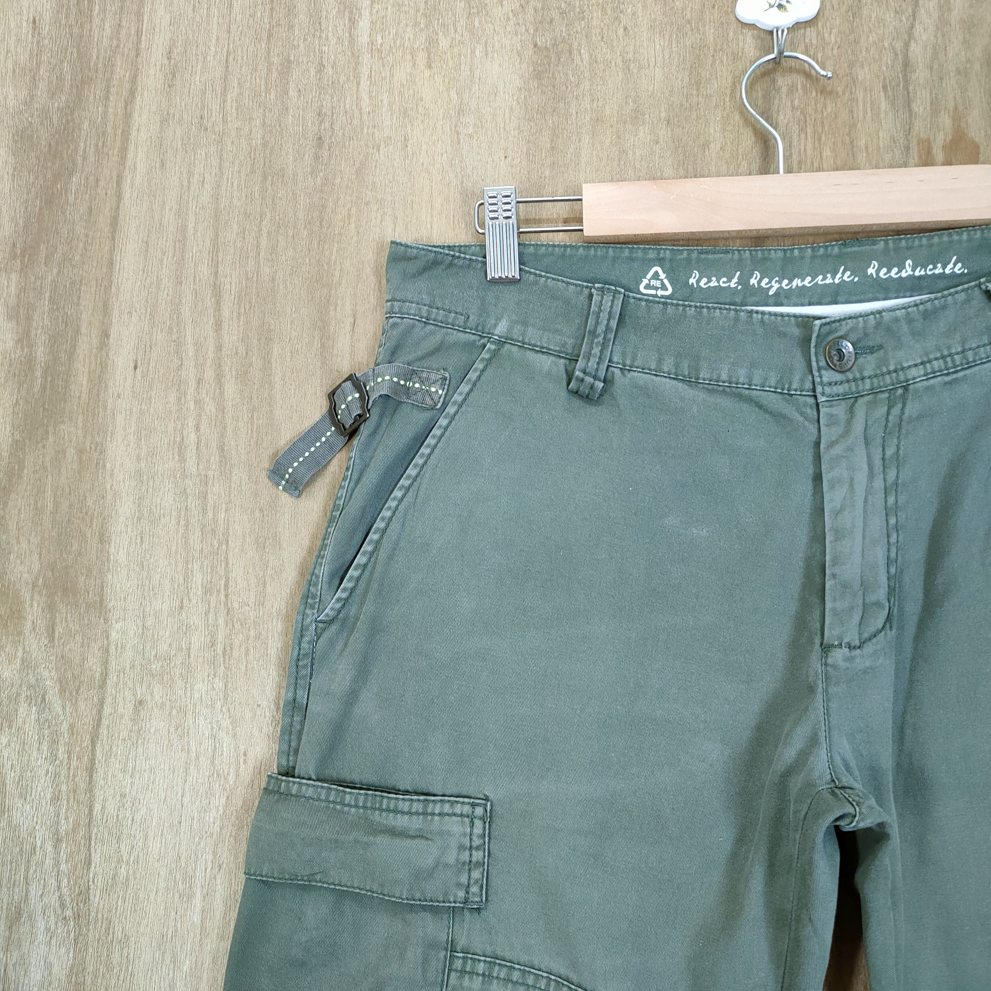 Japanese Brand VINTAGE SISLEY FADED CARGO PANTS Size US 32 / EU 48 - 5 Thumbnail