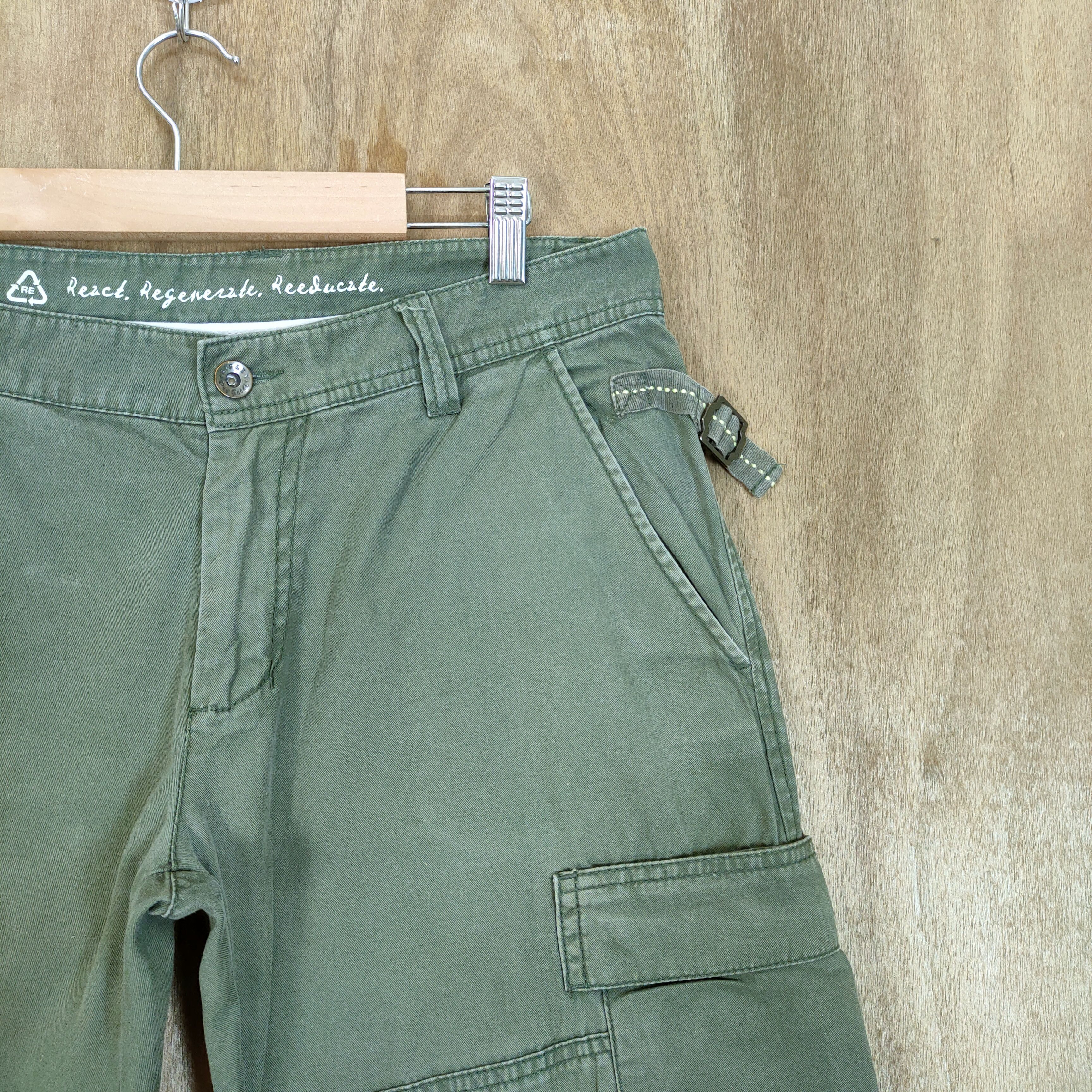 Japanese Brand VINTAGE SISLEY FADED CARGO PANTS Size US 32 / EU 48 - 4 Thumbnail