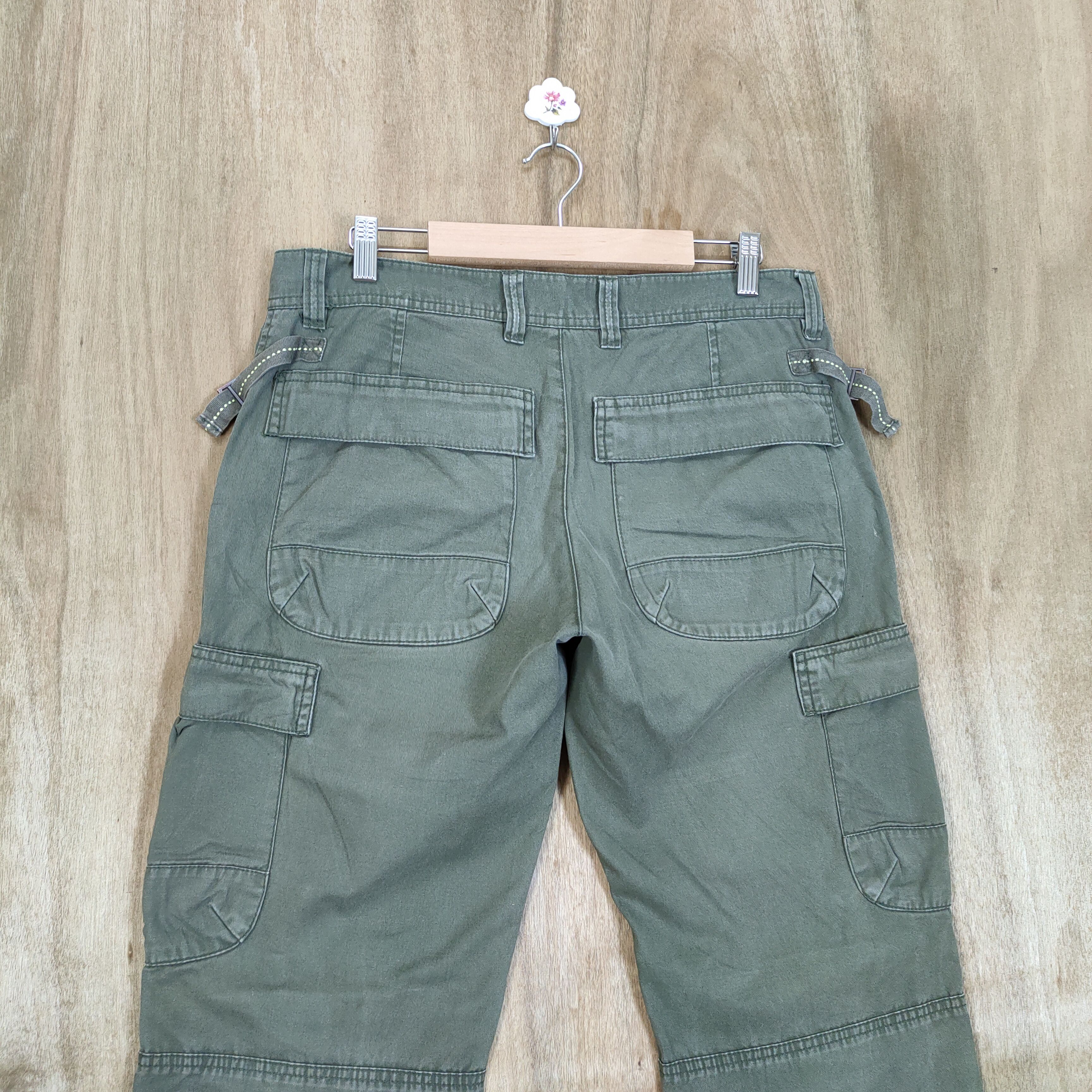 Japanese Brand VINTAGE SISLEY FADED CARGO PANTS Size US 32 / EU 48 - 12 Thumbnail