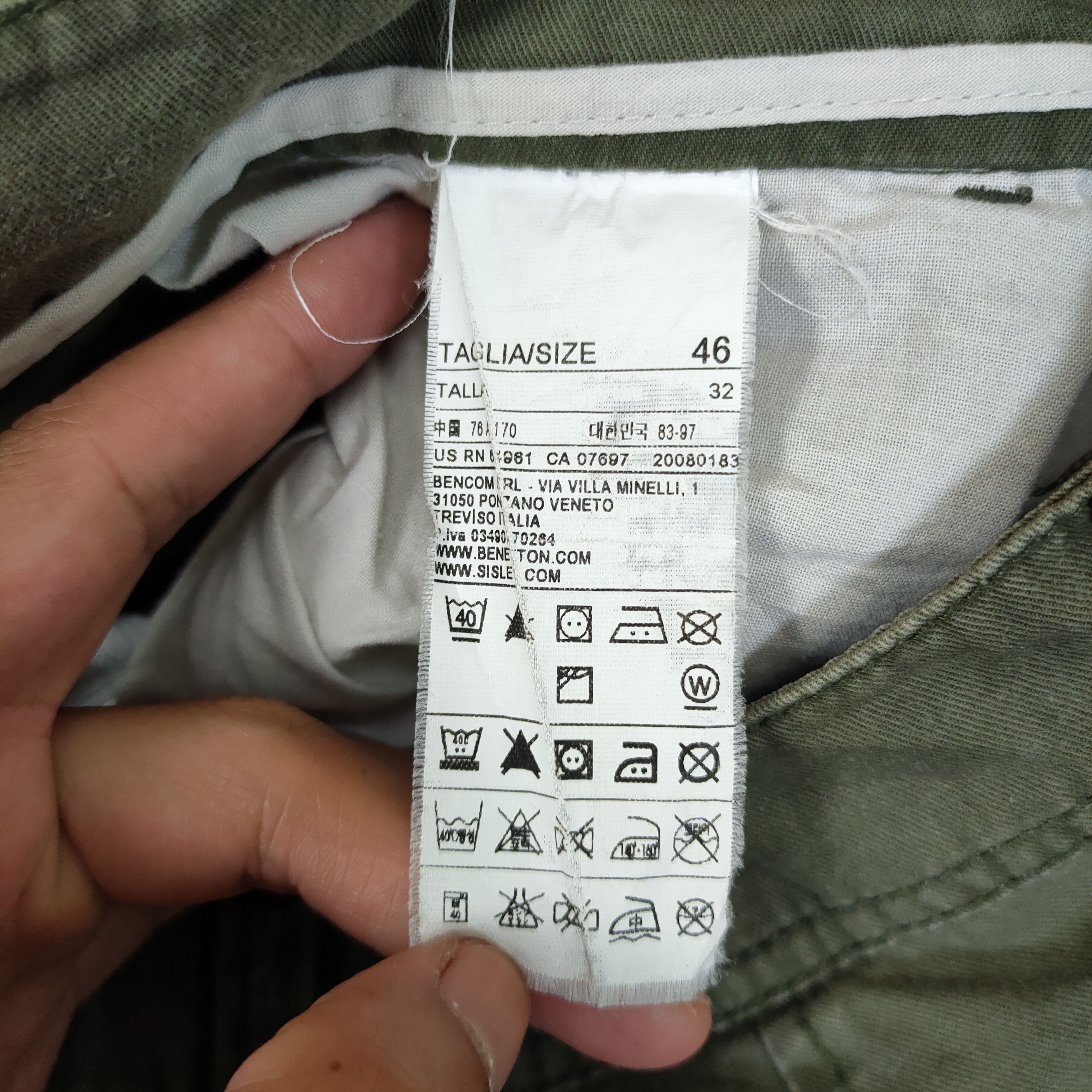 Japanese Brand VINTAGE SISLEY FADED CARGO PANTS Size US 32 / EU 48 - 18 Thumbnail