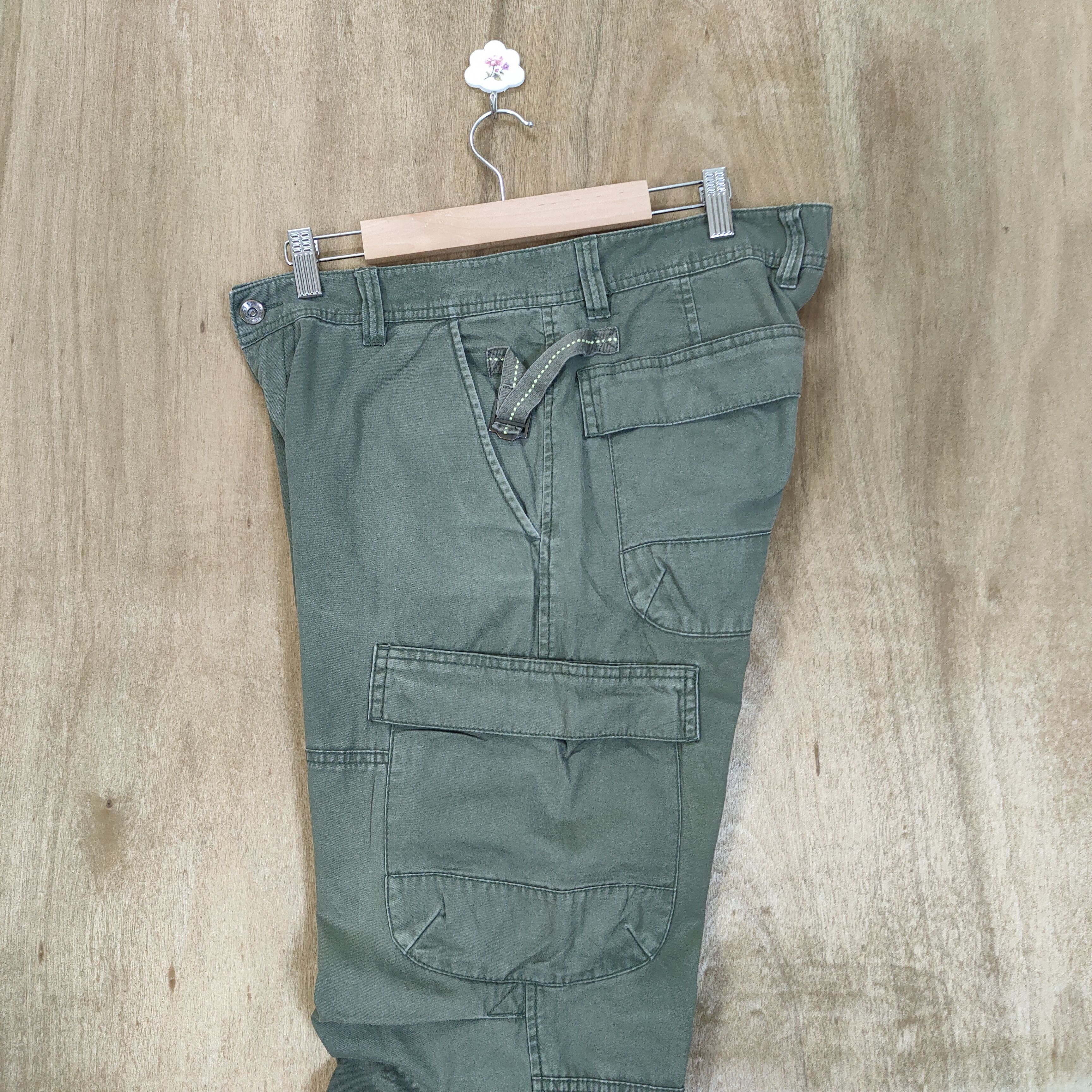 Japanese Brand VINTAGE SISLEY FADED CARGO PANTS Size US 32 / EU 48 - 9 Thumbnail