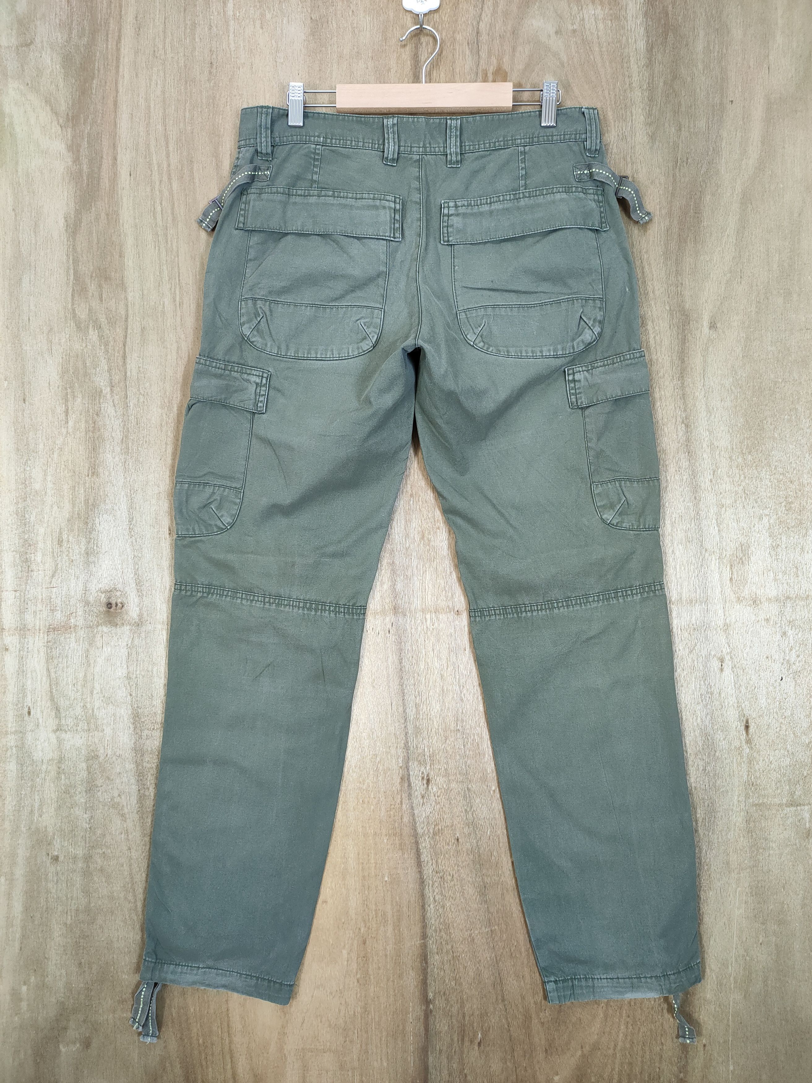 Japanese Brand VINTAGE SISLEY FADED CARGO PANTS Size US 32 / EU 48 - 7 Thumbnail