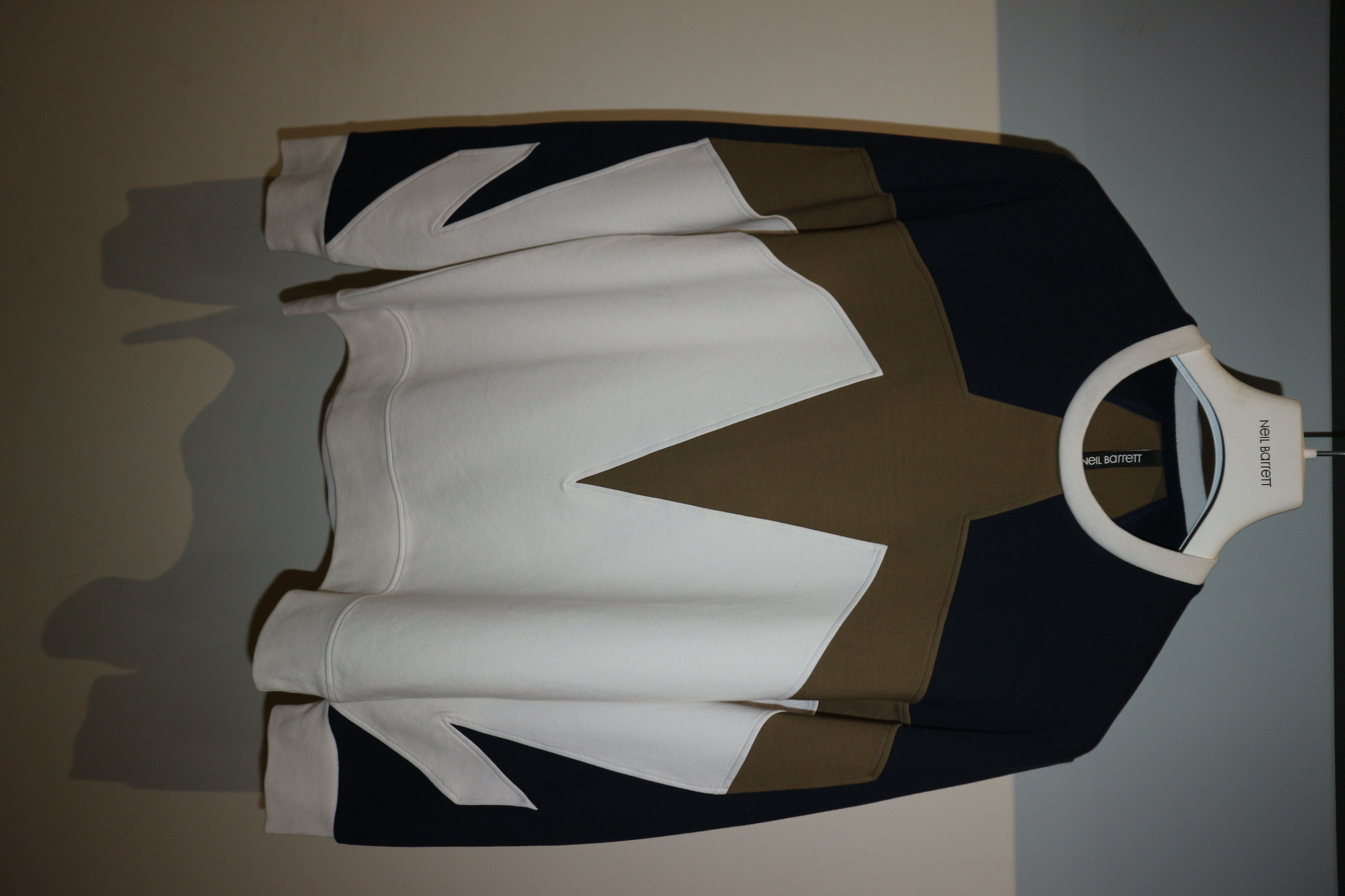 image of Neil Barrett Neoprene Inserts Sweatshirt, Men's (Size Medium)