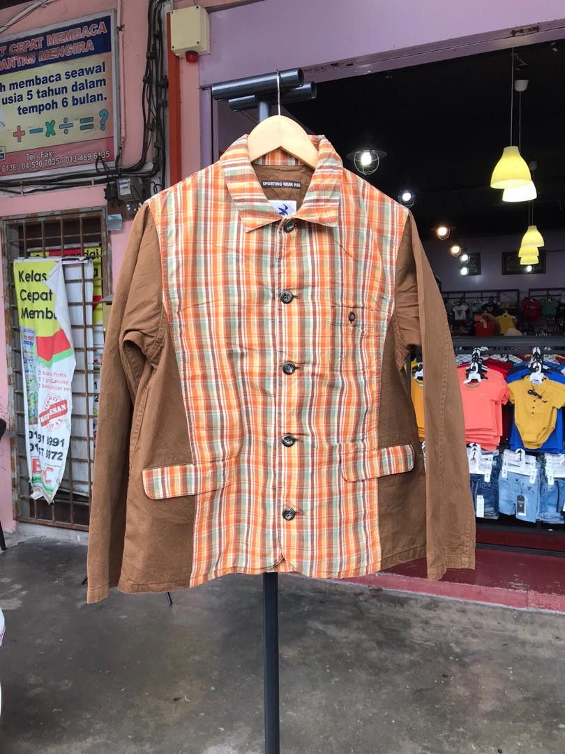 image of Hai Sporting Gear Jacket By Issey Miyake in Chocolate Brown, Men's (Size Medium)