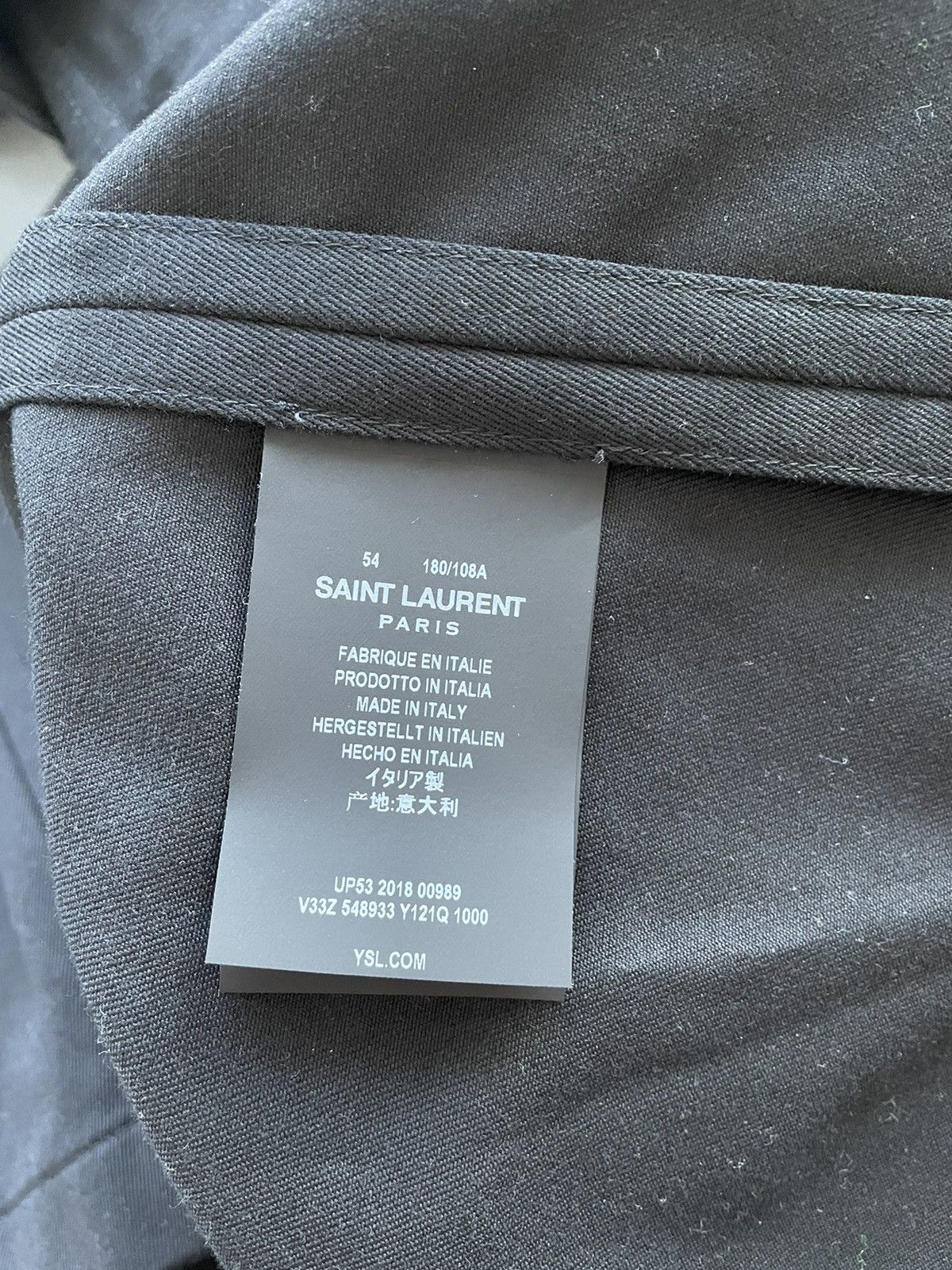 Hedi Slimane × Saint Laurent Paris × Yves Saint Laurent $3k Sold Out Rare Super Runway Laces Jacket Limited Edition Size US XL / EU 56 / 4 - 10 Thumbnail