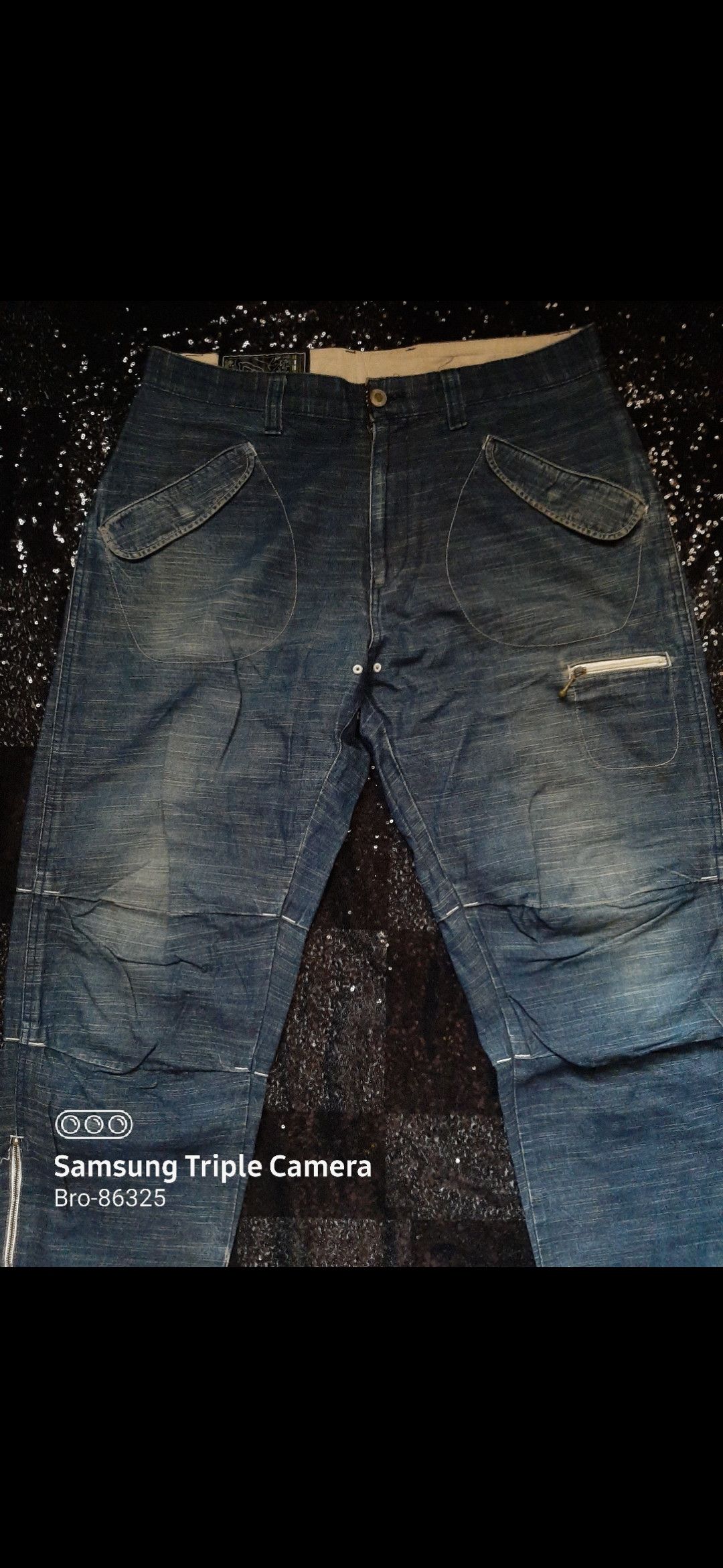 Designer × Japanese Brand × Vintage VINTAGE NOODLES ORIENTALIZE CARGO MULTI POCKET DENIM Size US 34 / EU 50 - 4 Thumbnail